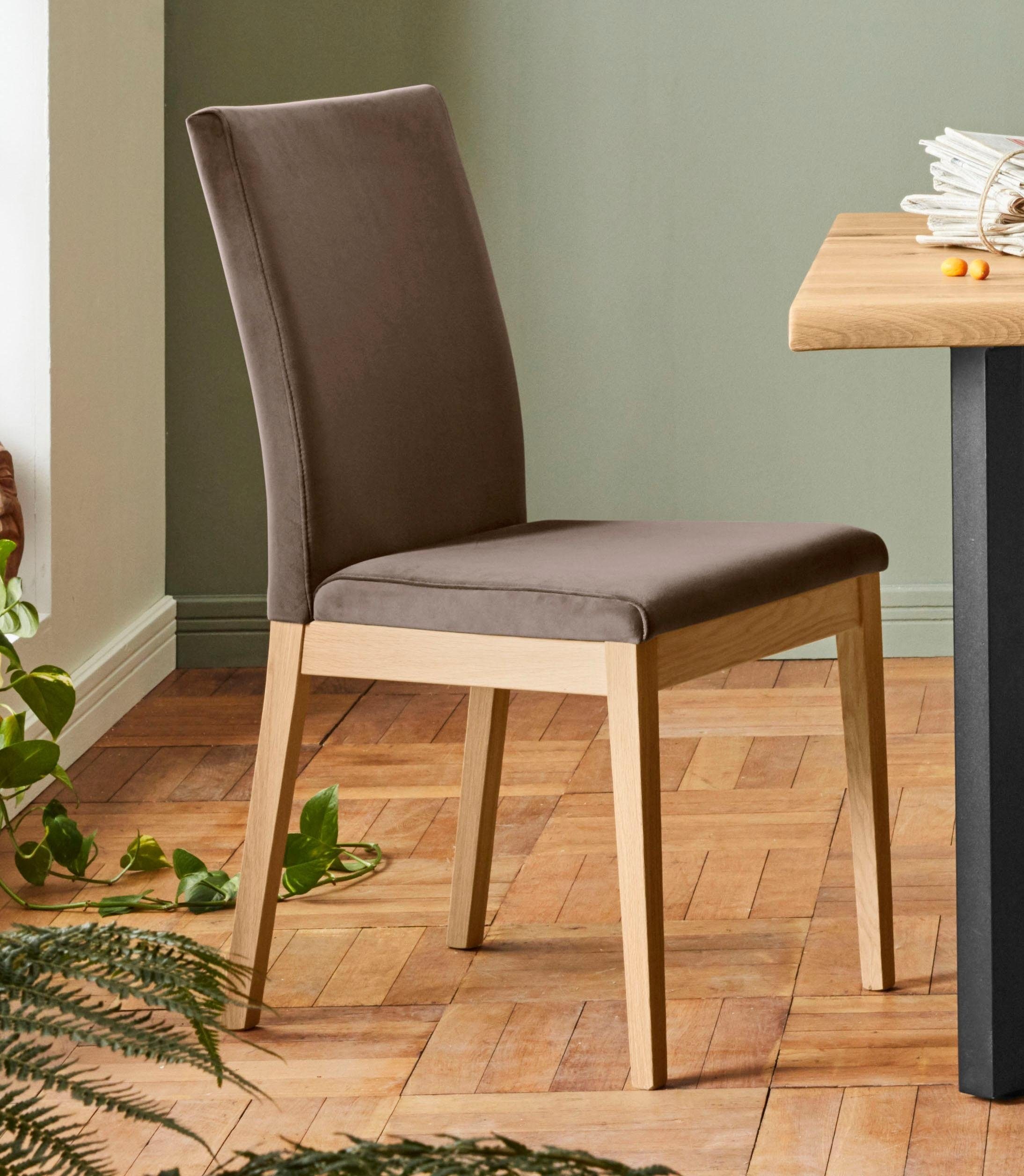 Home affaire Stuhl »Dendres«, (Set), 2 St., Luxus-Microfaser