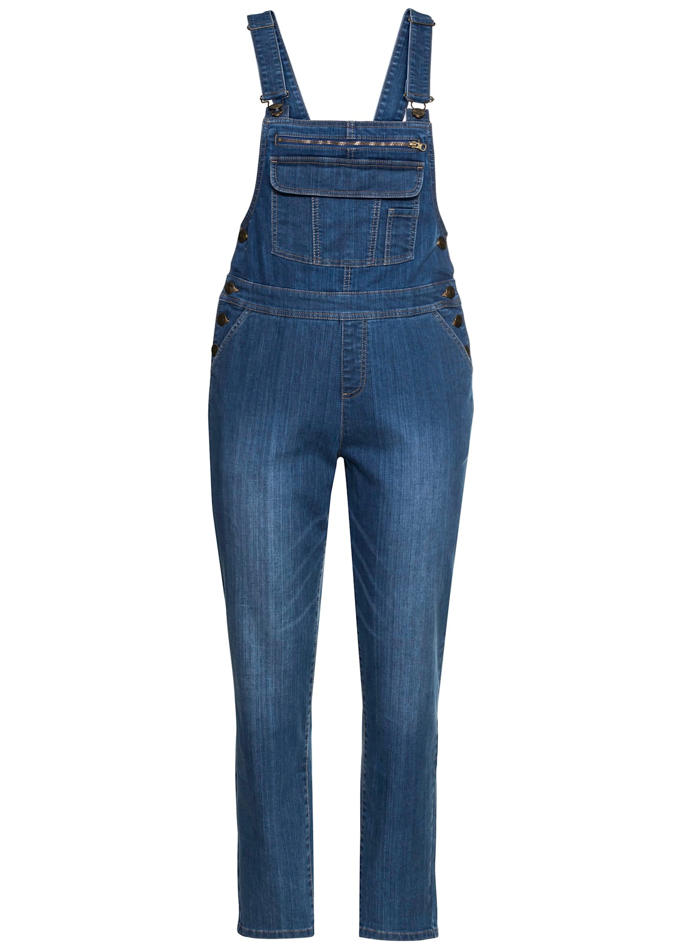 Sheego Jeanslatzhose, (1 tlg.)