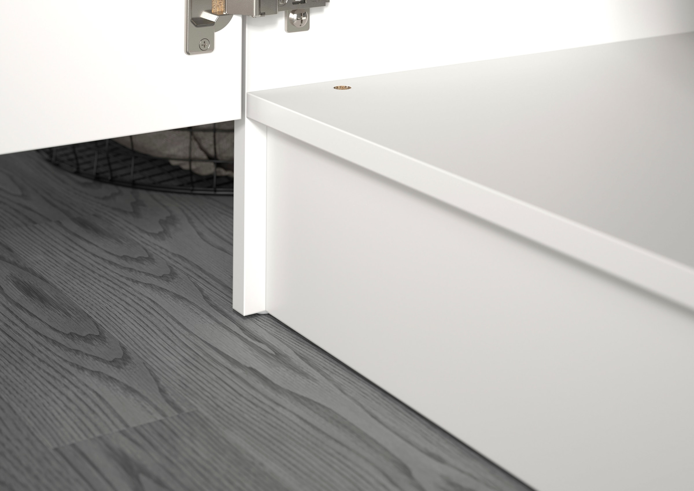 welltime Wäscheschrank »FALAS,  Höhe 195 cm, 4 Klappen, Wäscheorganizer« in verschiedenen Farben erhältlich, 1 Stk. tlg. Universalschrank, Mehrzweckschrank, Badezimmer, Hauswirtschaftsschrank