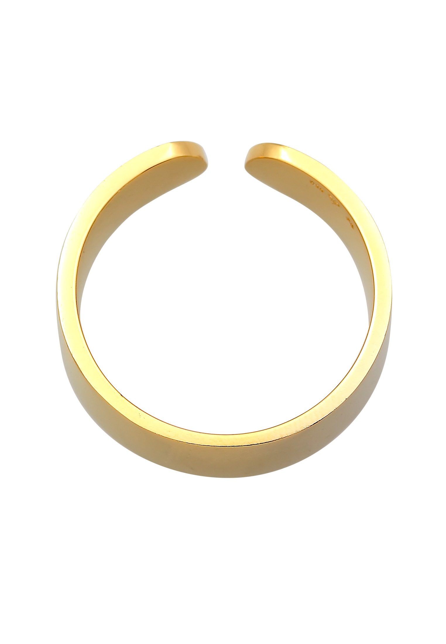 Kuzzoi Silberring »Ring Bandring Klares Design Offen 925 Silber«