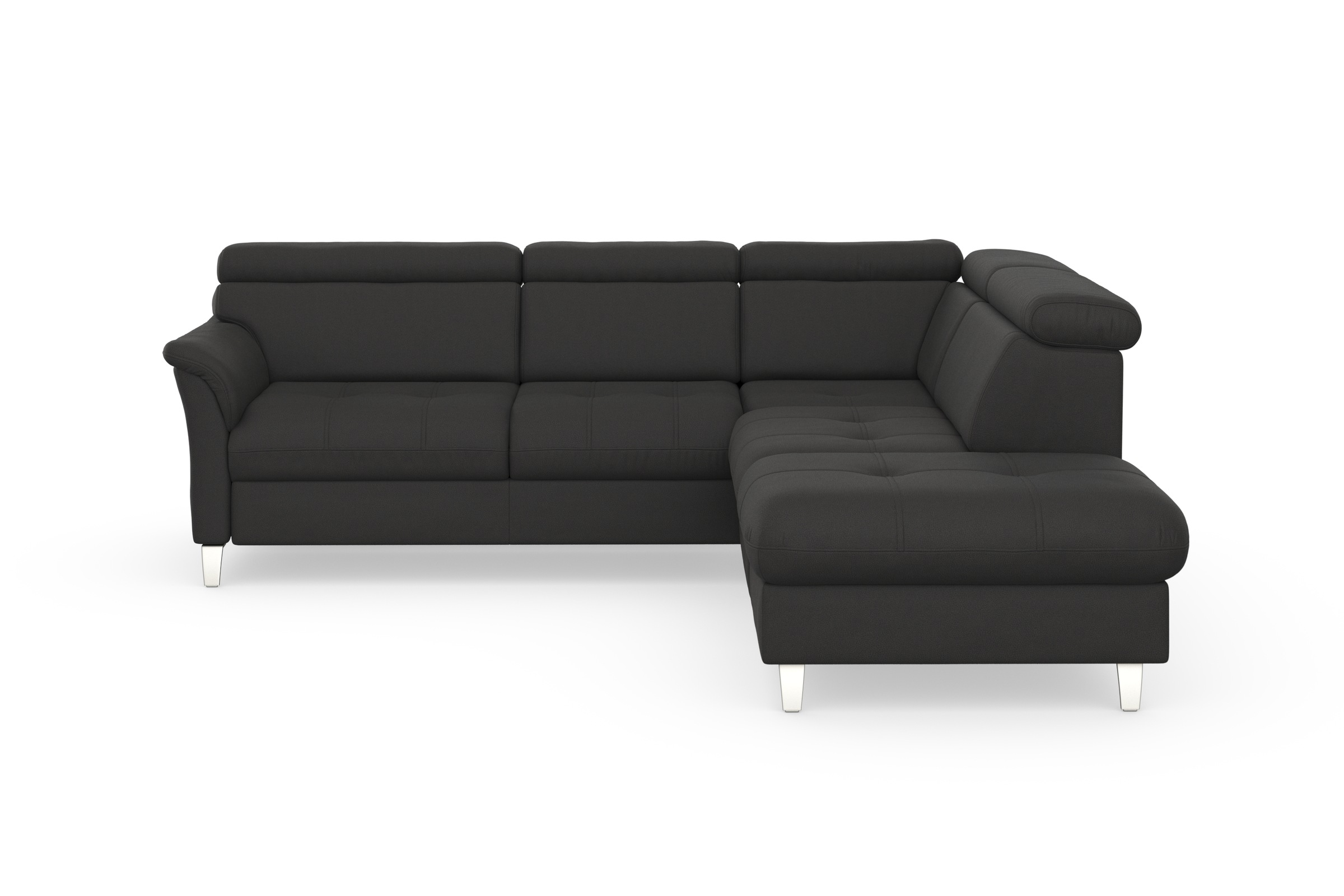 sit&more Ecksofa »Marano L-Form«, inklusive Kopfteilverstellung, wahlweise mit Bettfunktion, Bettkasten
