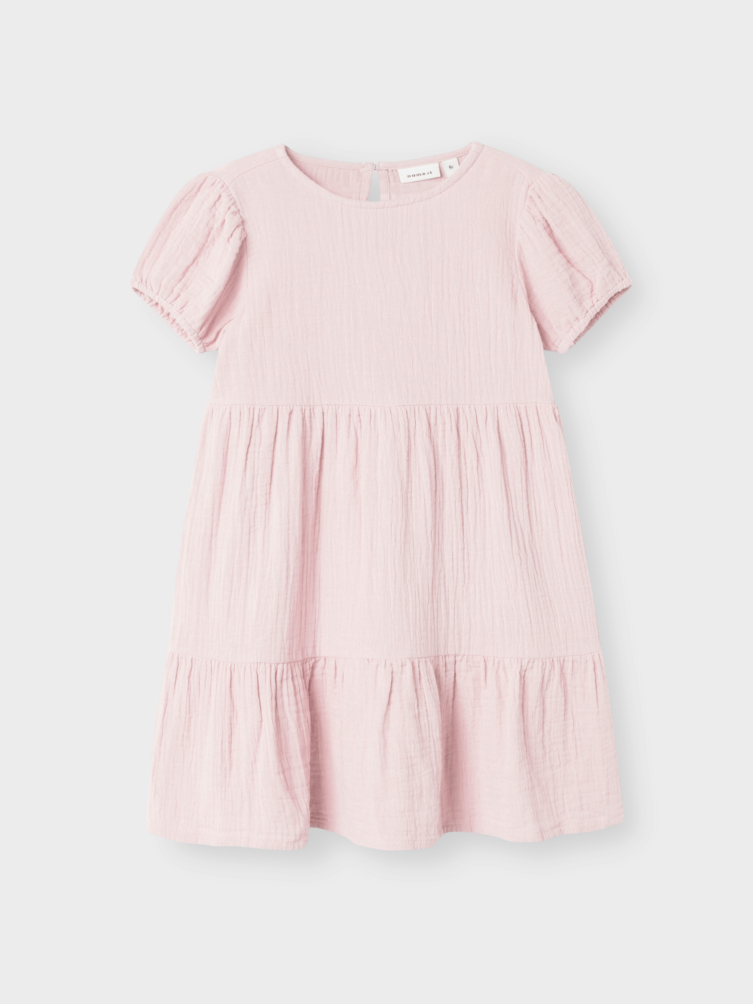 Name It Tunikakleid »NMFJASMIN SS DRESS NOOS« Baumwolle - Musselin, mit Volant