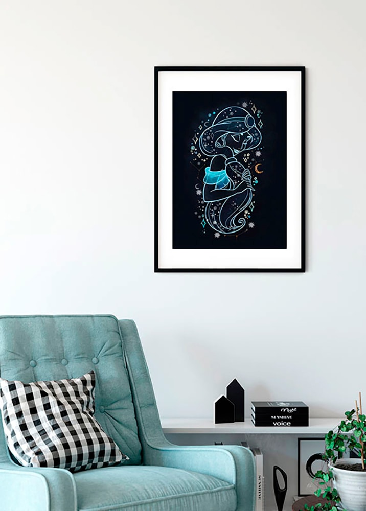 Komar Bild »Jasmin Stars« Disney 1 Stk. tlg. Wandbild zur Dekoration im Kinderzimmer - ohne Rahmen