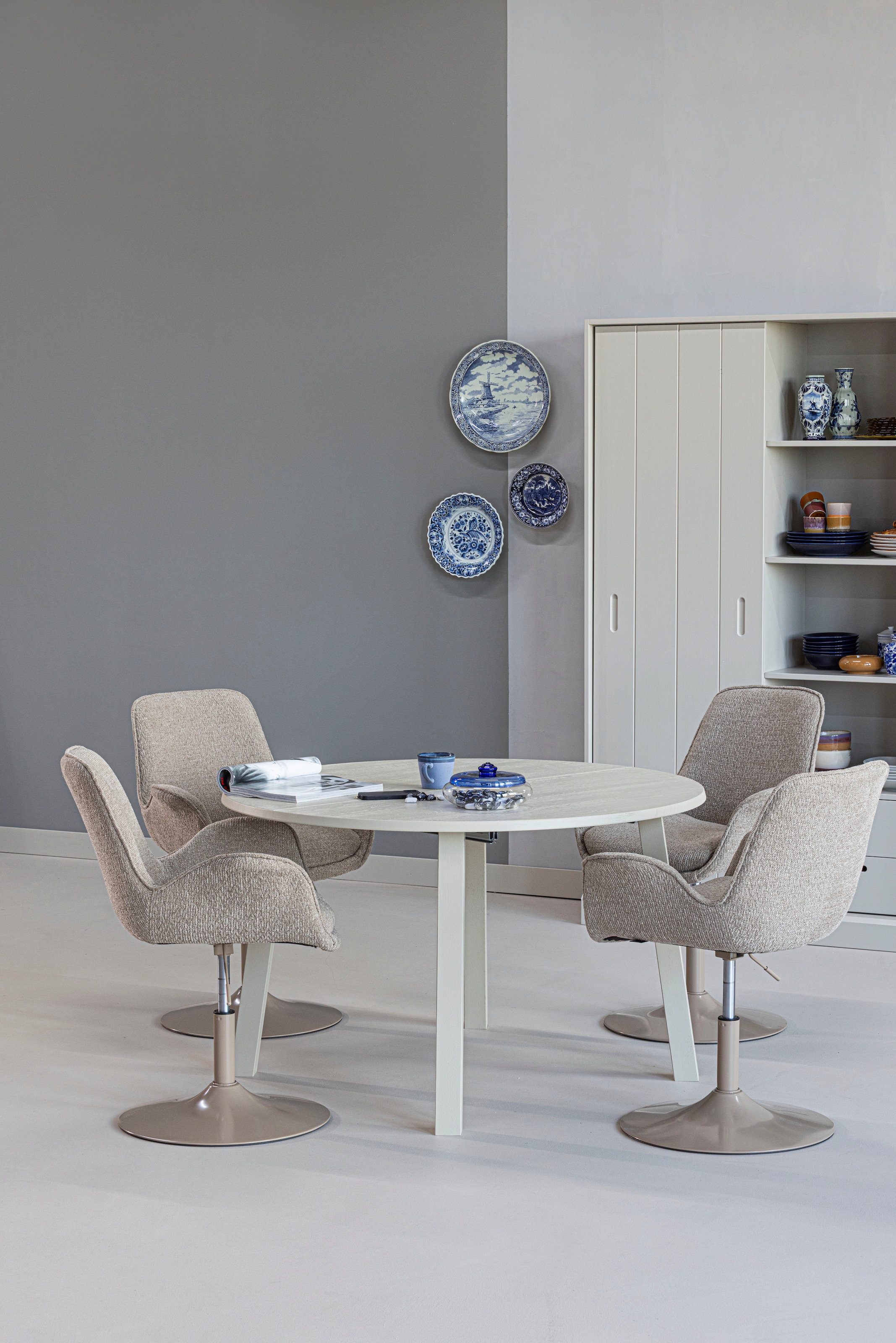 WOOOD Kulissentisch »Tablo mit FSC®-Mix Eichenholz ausziehbar, Ø 120 bis B 200 x H 75 cm« Ausziehbar von 120 bis 200 cm, Tragkraft 150 kg, sichtbare Maserung