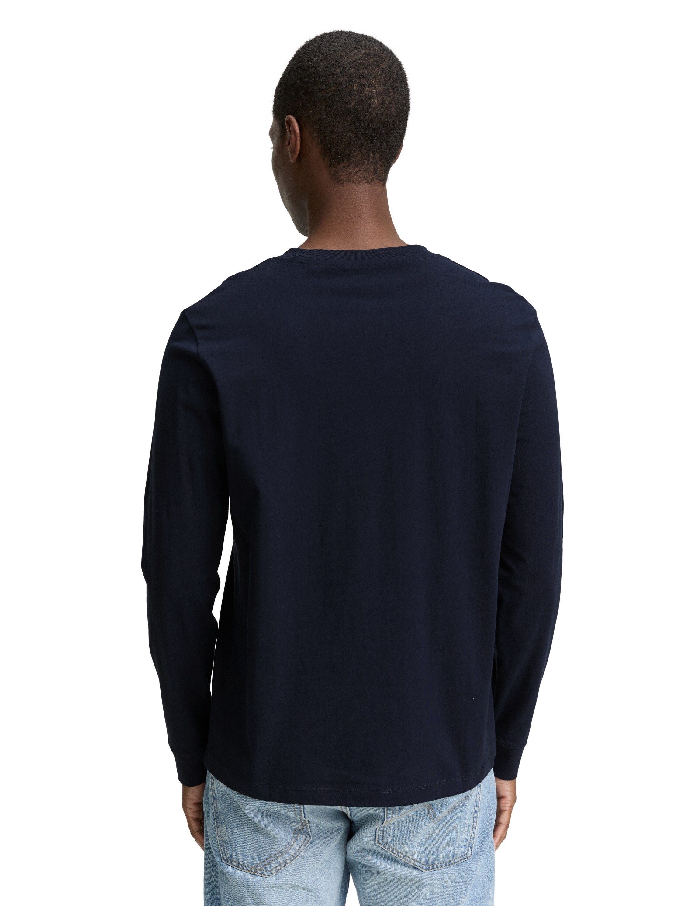 TOM TAILOR Denim Langarmshirt, mit Schriftzug