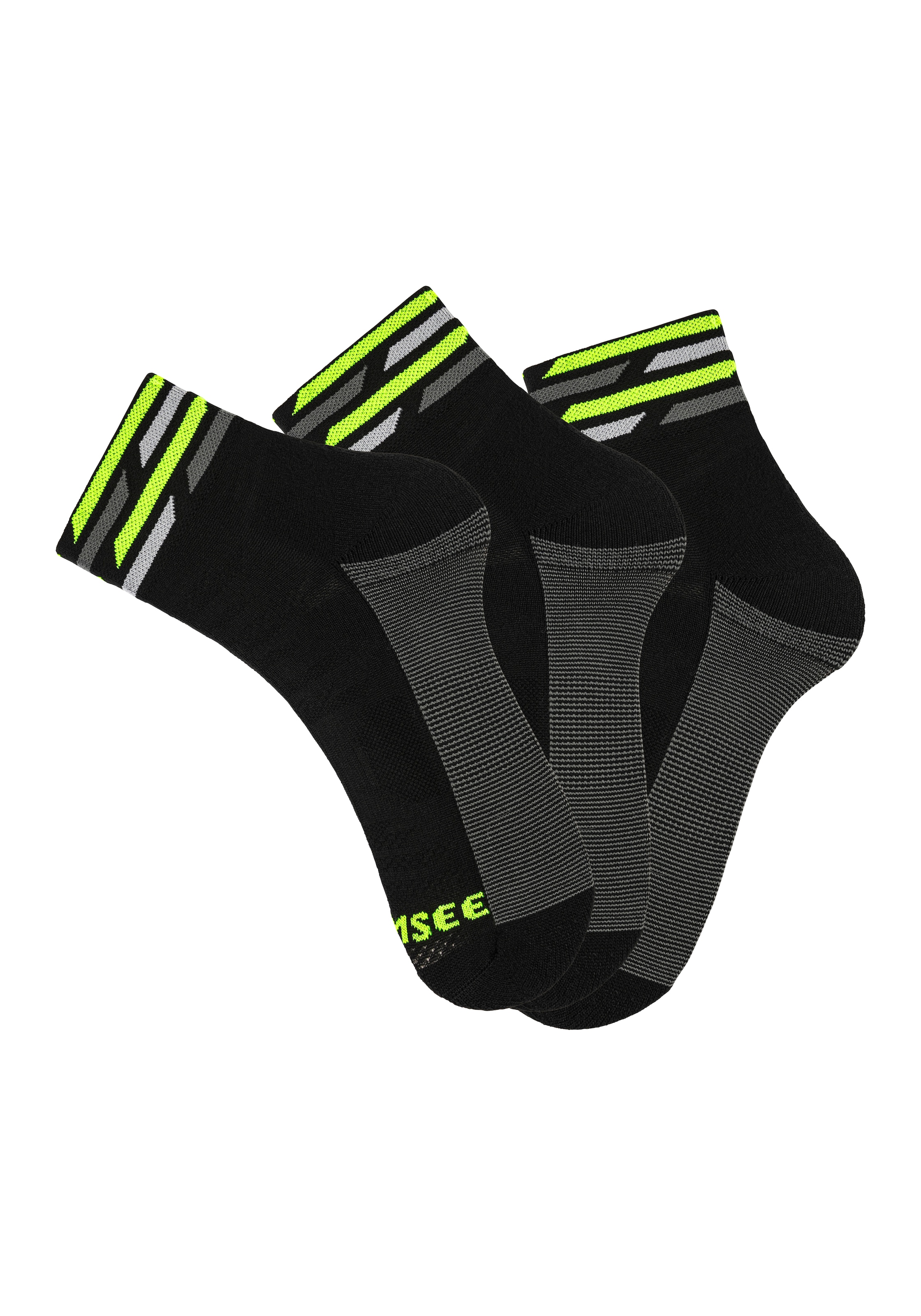 Socken noch aus Radfahren komfortabler das bei Nylon-Microfaser Funktionssocken, Chiemsee Paar), (3 machen