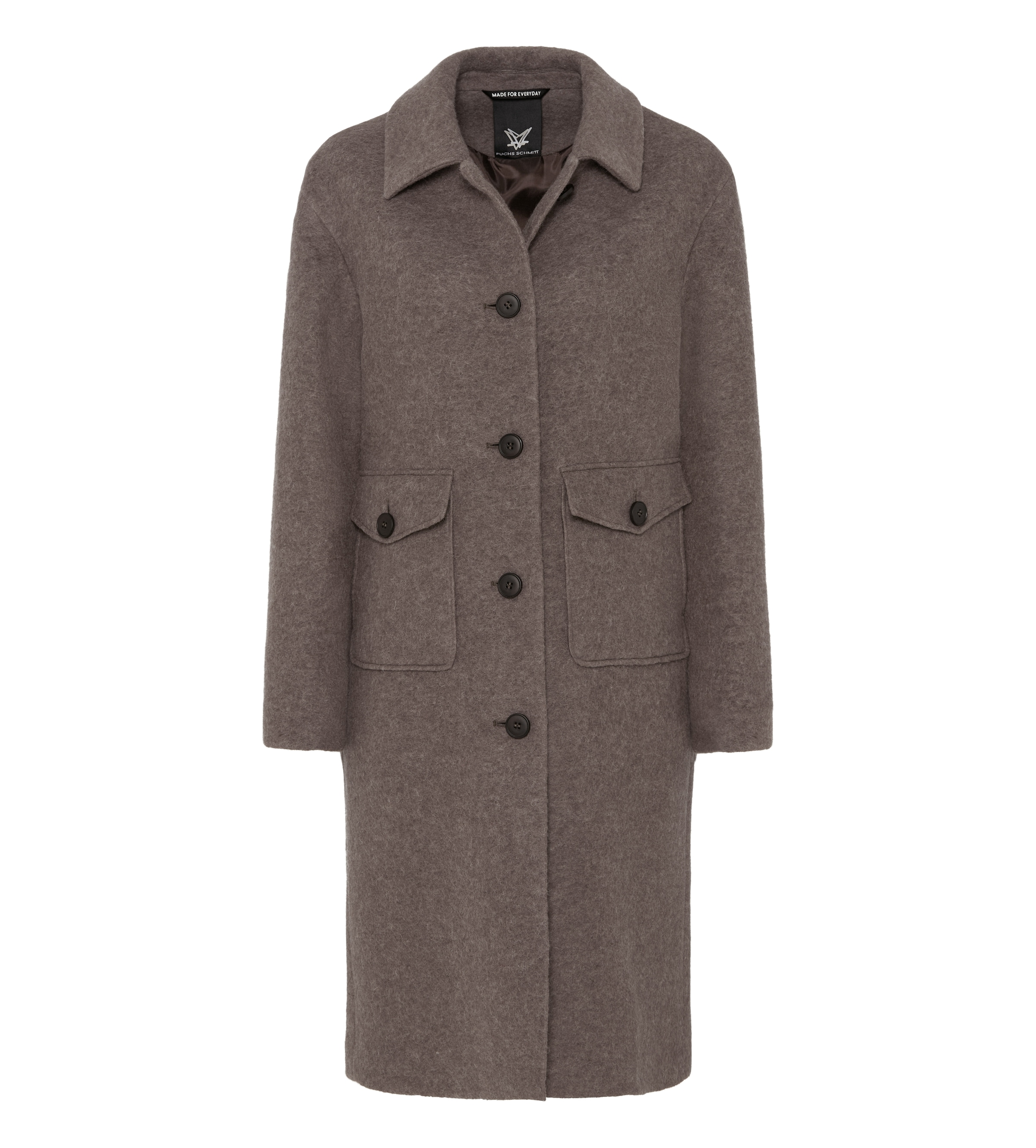 Fuchs Schmitt Wollmantel »Wollmantel« aufgesetzte Taschen, Regular Fit