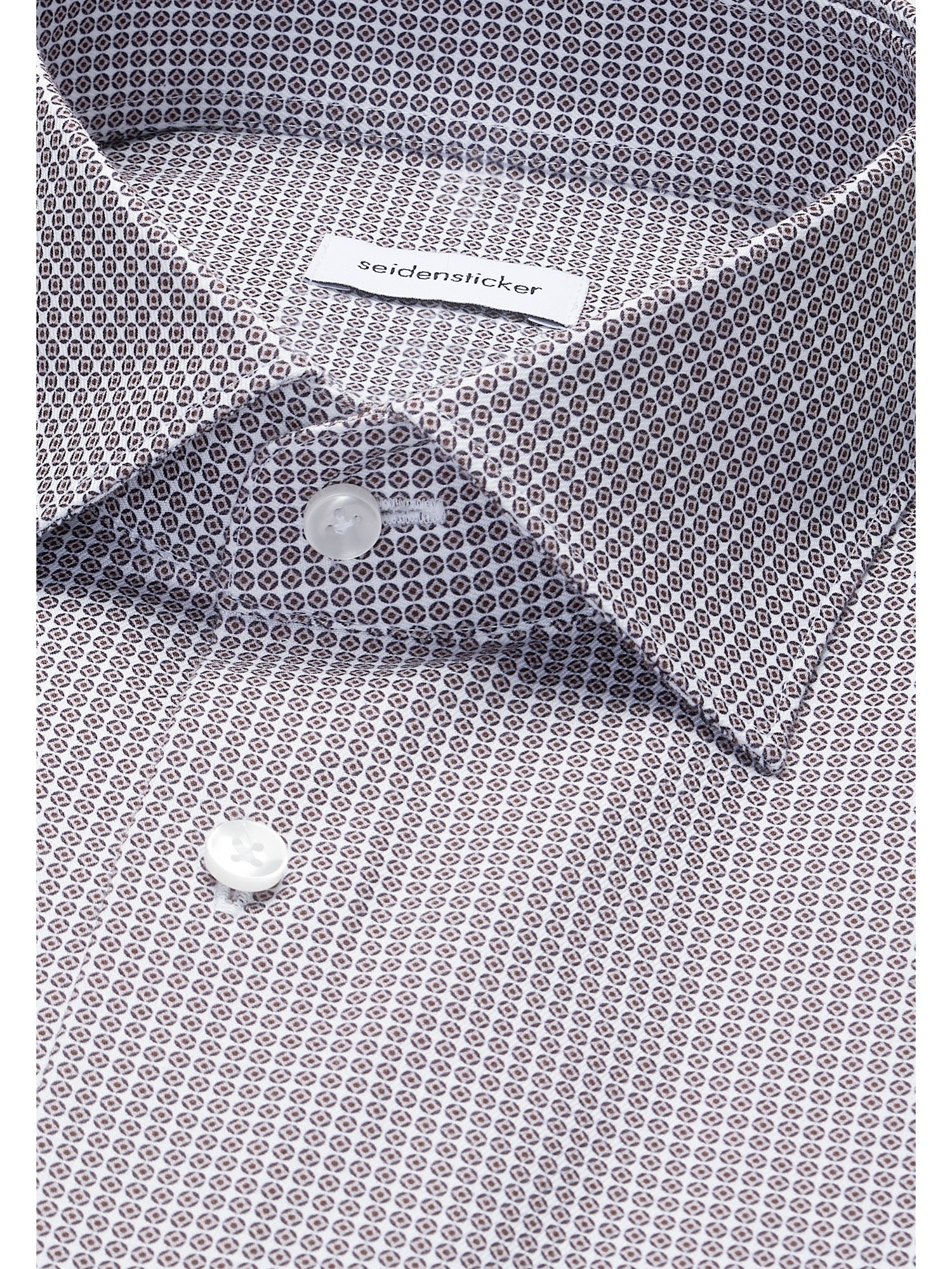 seidensticker Businesshemd »Schwarze Rose« Slim 1/2 Kentkragen Druck