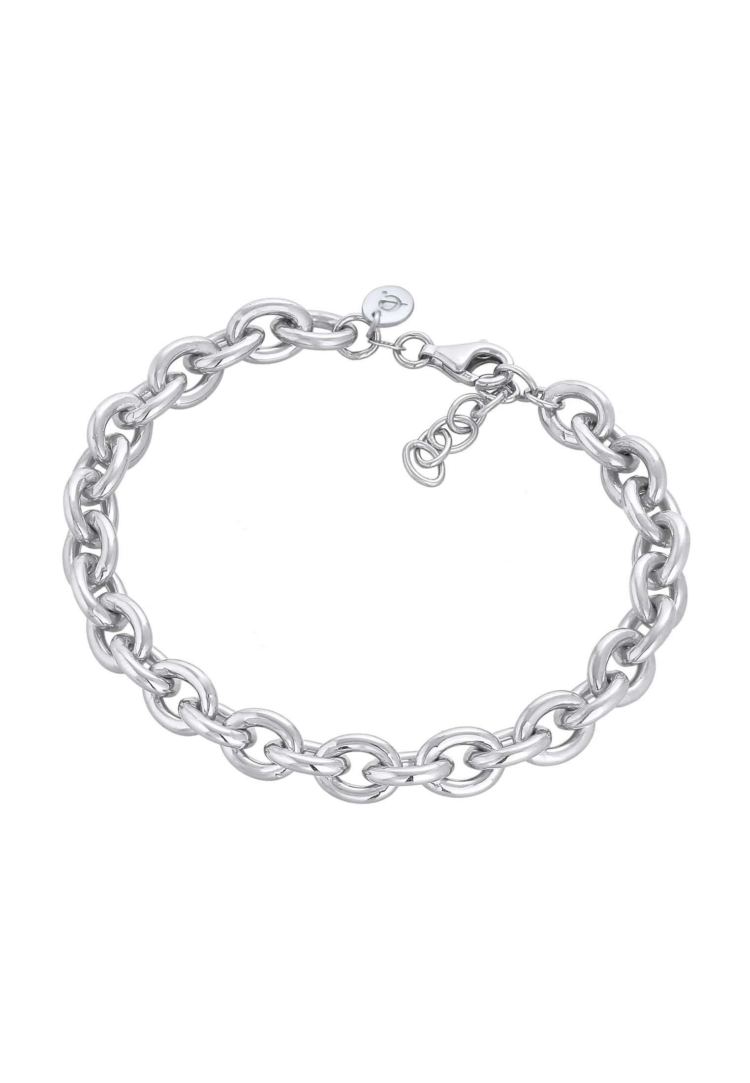 Elli Premium Armkette »Armband Grobe Ankerkette Rolokette Elegant 925 Silber«