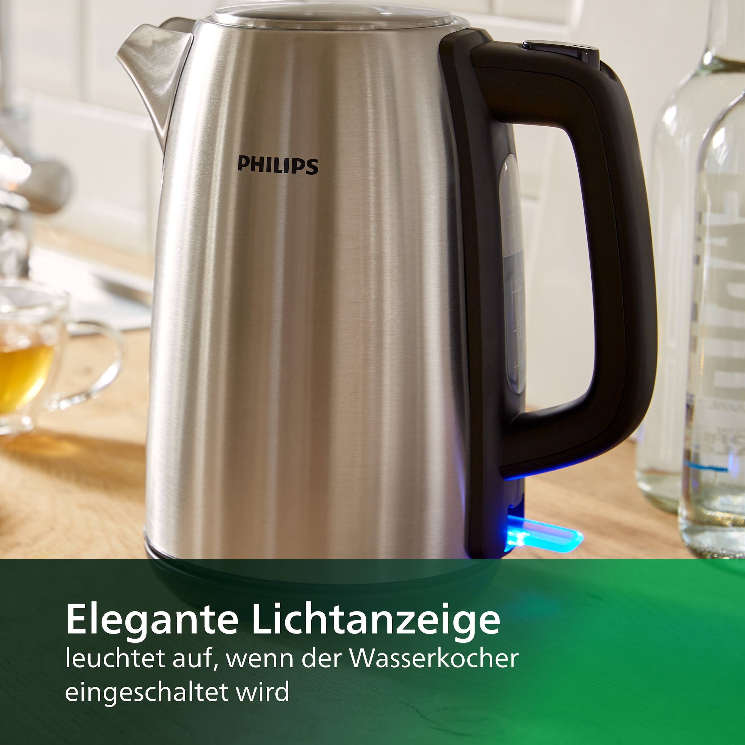 Philips Wasserkocher »HD9351/90 Viva Collection«, 1,7 l, 2200 W, mit extra großer Einfüllöffnung, Mikro-Sieb-Filter, aus Edelstahl