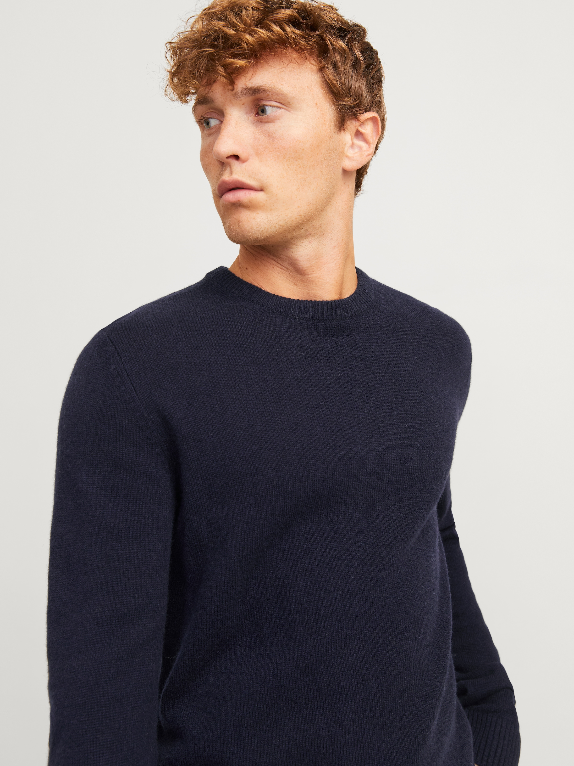 Jack & Jones Rundhalspullover »JPRBLULAMBSWOOL KNIT CREW NECK«