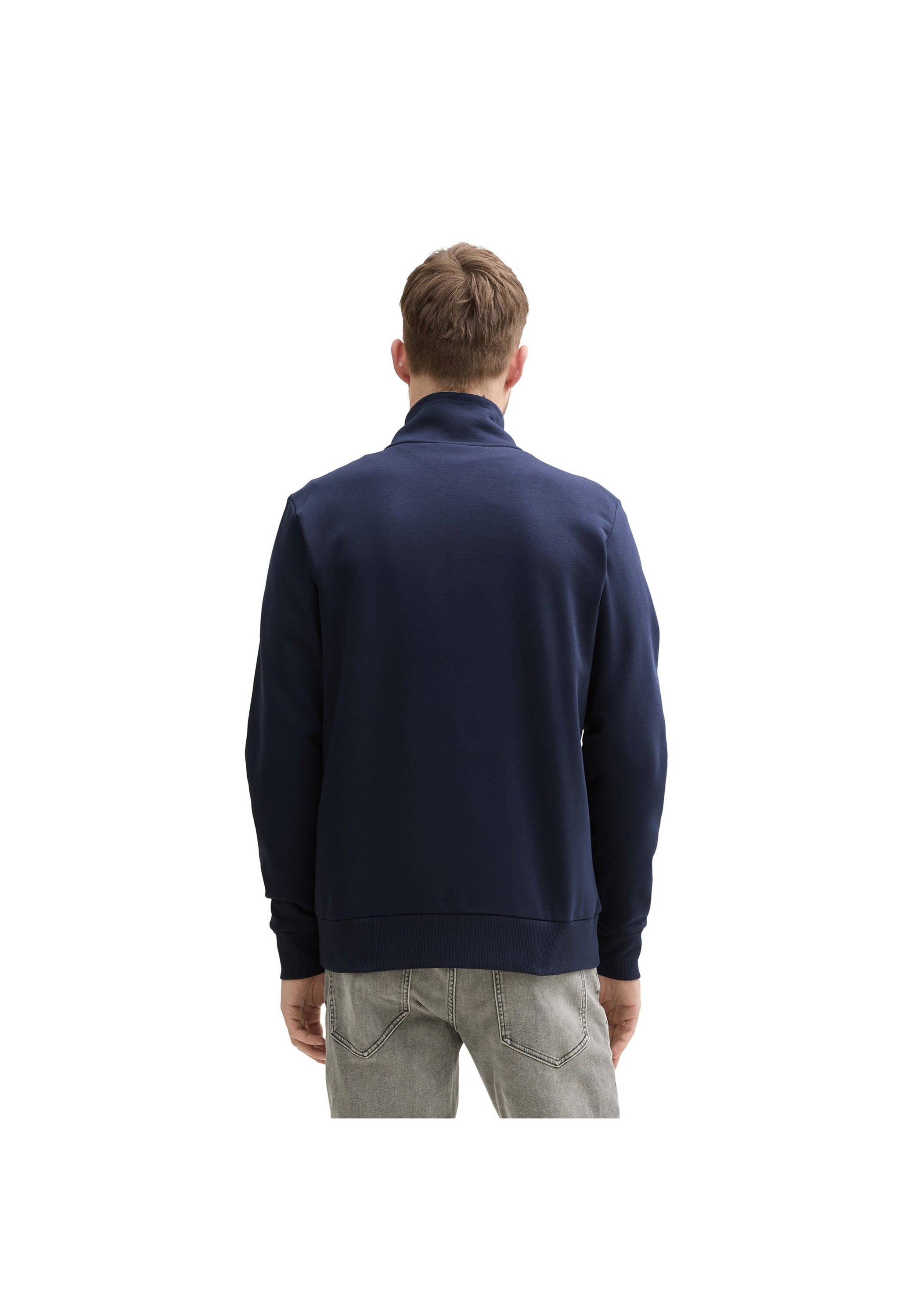 TOM TAILOR Sweatshirt »Sweatjacke Basic Polo With Contrast 1er Pack«, 1
