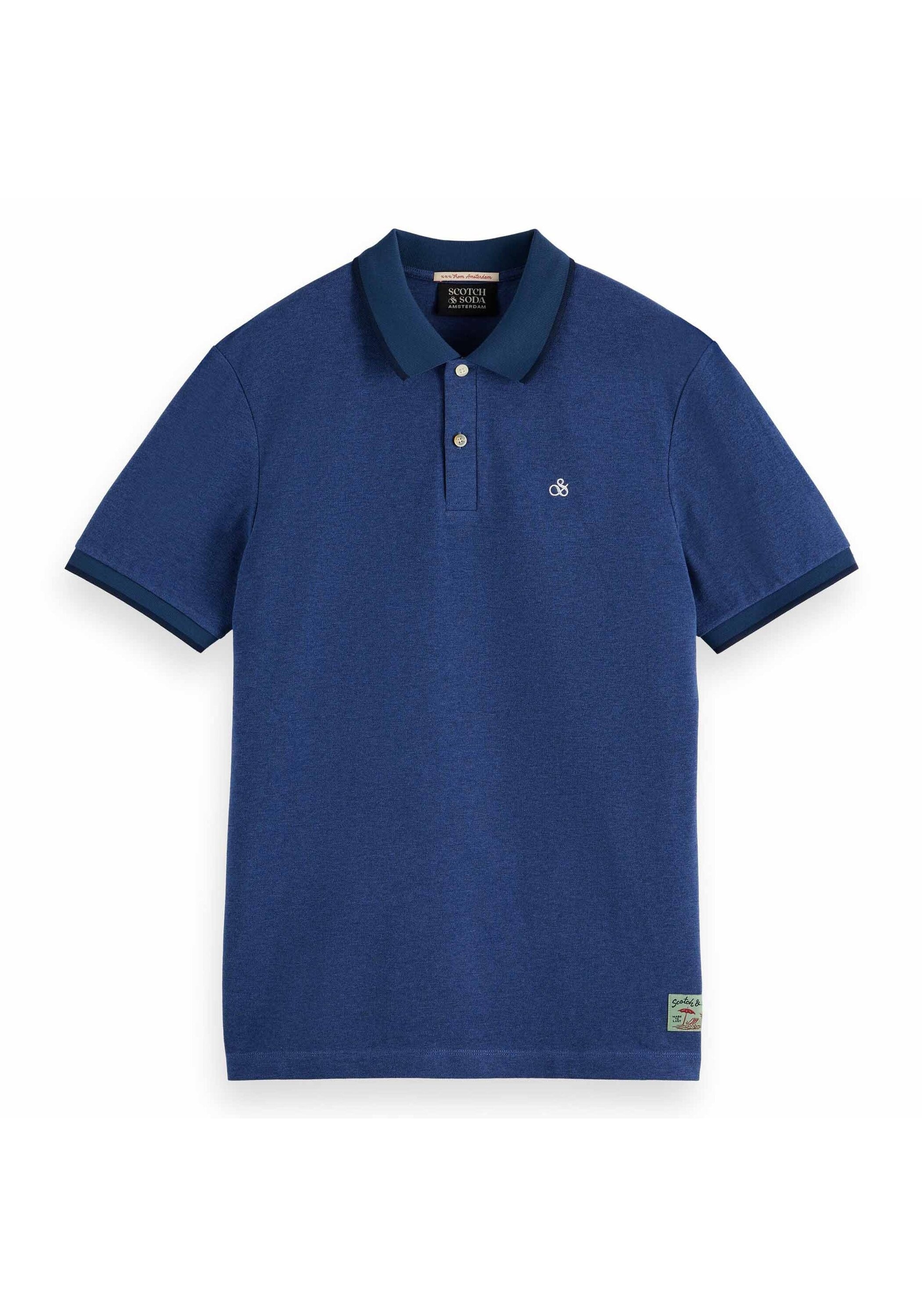 Scotch & Soda Poloshirt »Poloshirt Melange Regular Fit Polo 1er Pack«