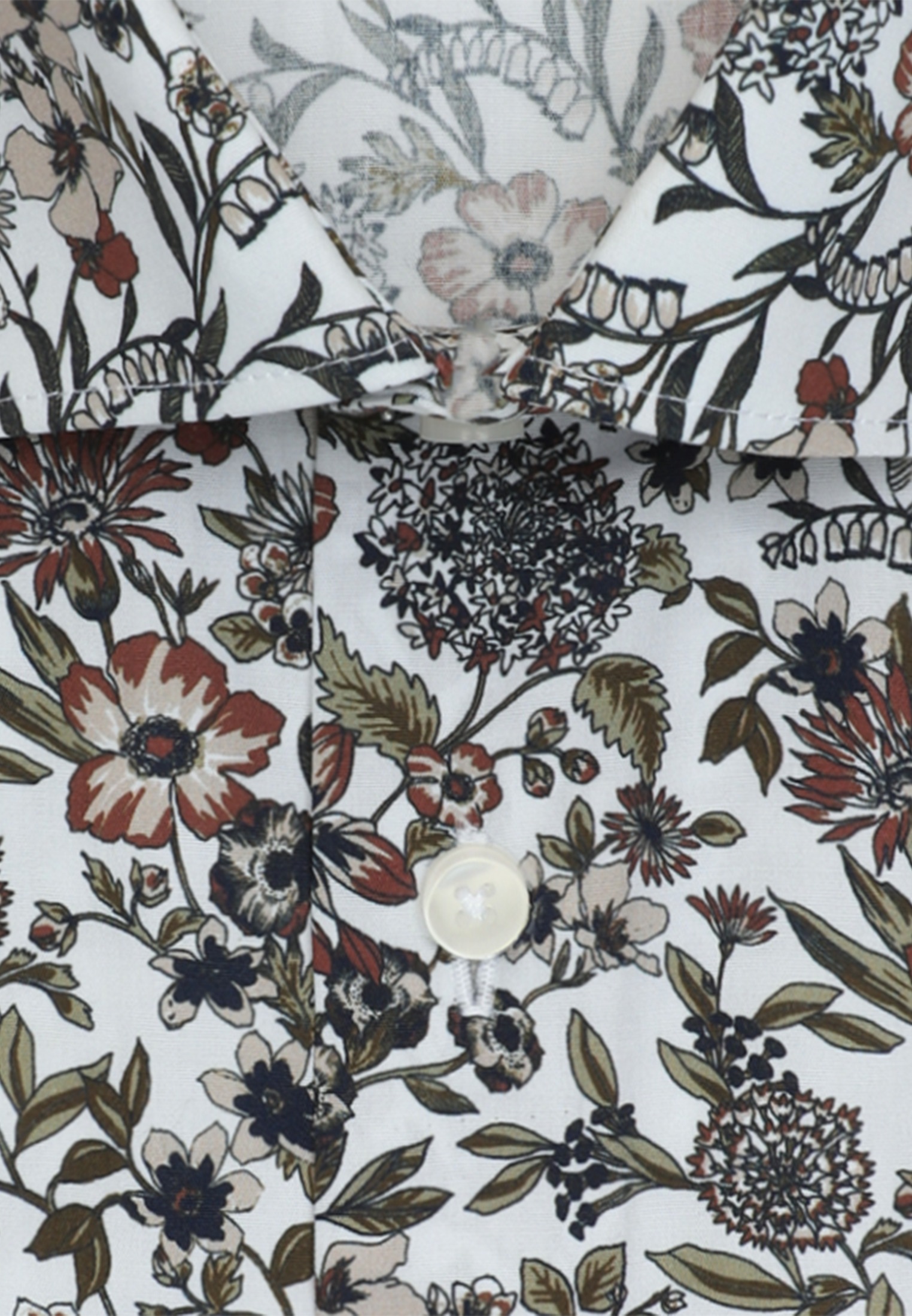 seidensticker Businesshemd »Schwarze Rose« Shaped 1/1 Kentkragen Druck