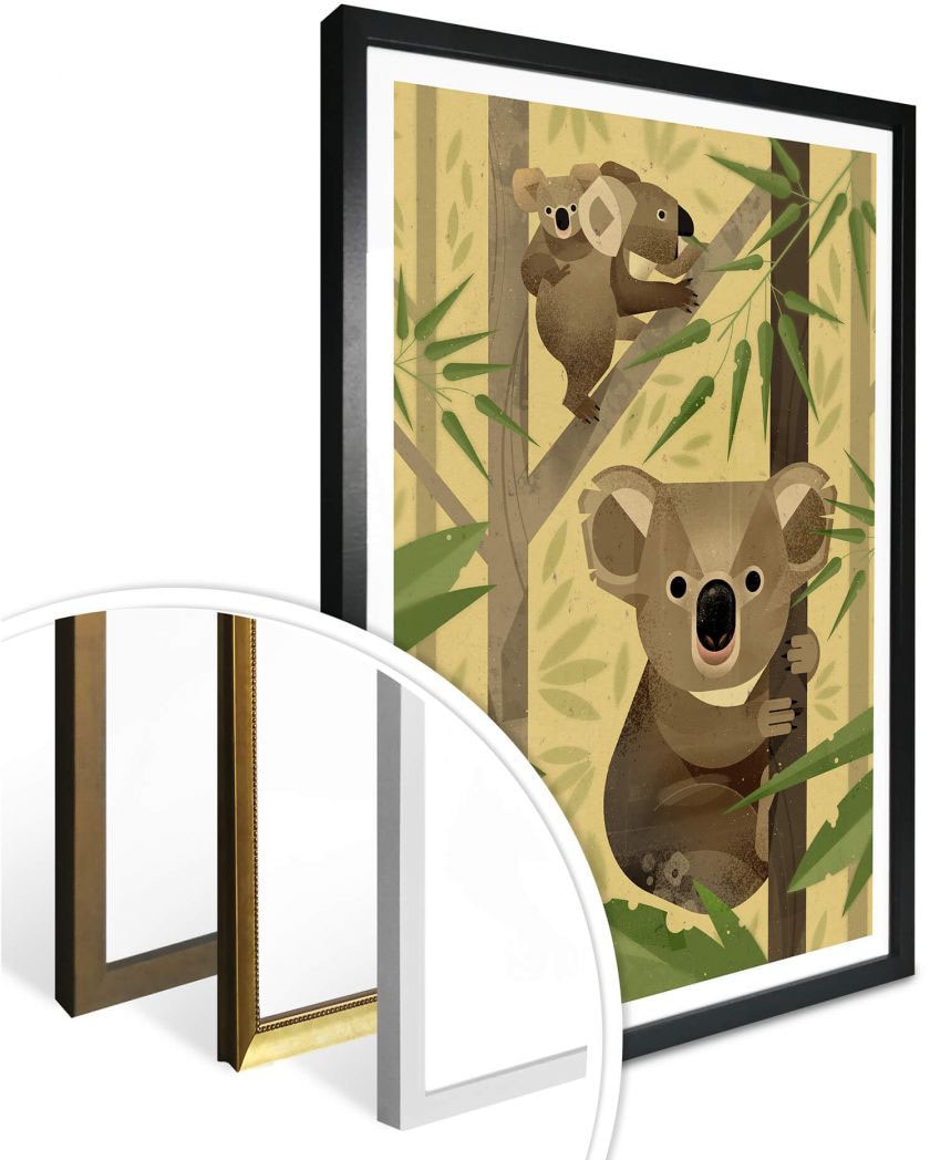 Wall-Art Poster »Koala«, Wandposter Raten St.), Poster, Bild, Tiere, auf bestellen (1 Wandbild
