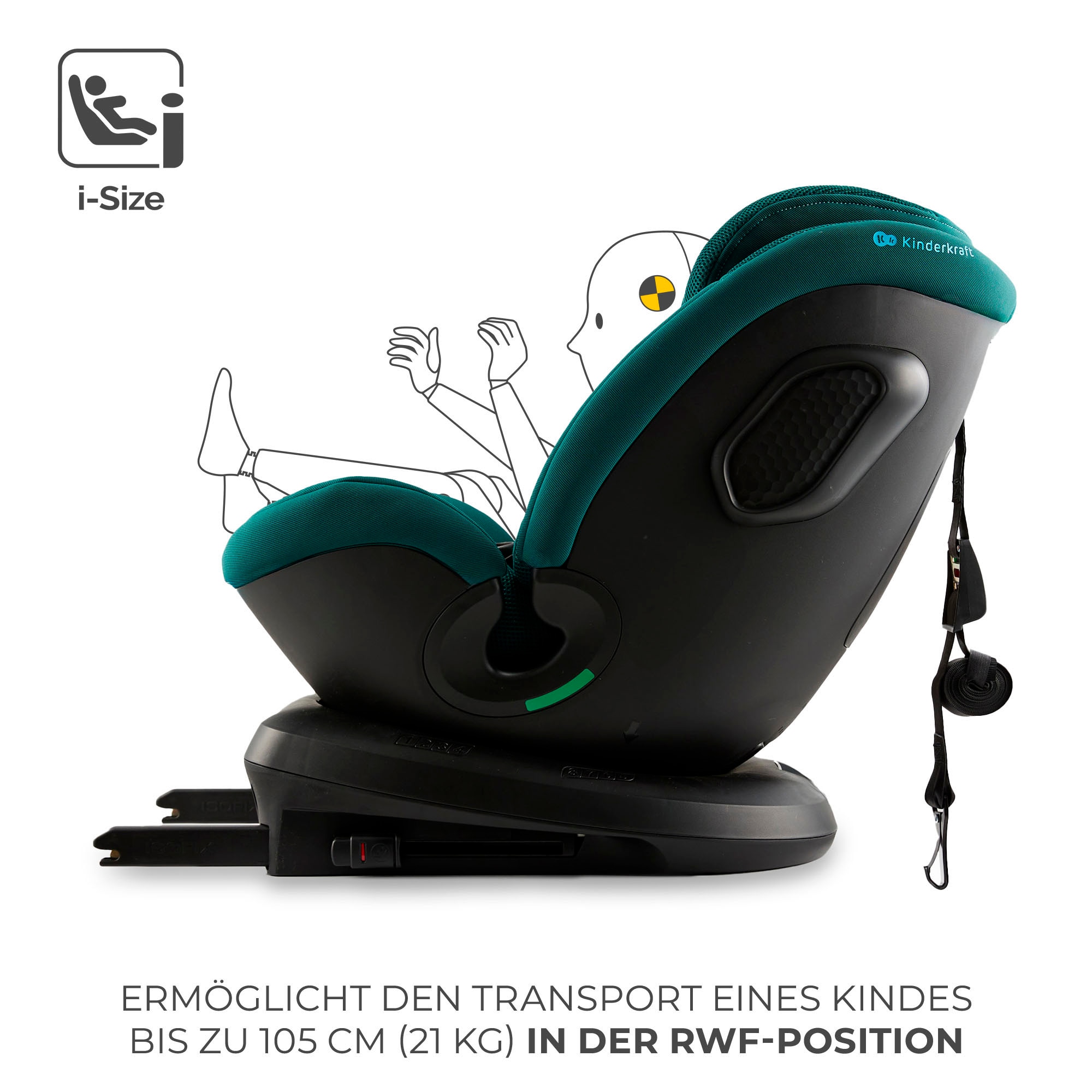 Kinderkraft Autokindersitz »XPEDITION 3 i-Size« Klasse 0 / I / II (bis 25 kg) 360° – drehbarer Kindersitz
