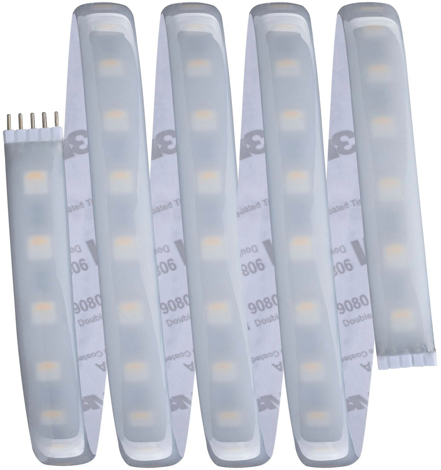 Paulmann LED-Streifen »MaxLED 1000 Basisset 1,5m IP44 Cover 3000K 18W 230/24V 50VA Silber«, 1 St.-flammig, RGBW
