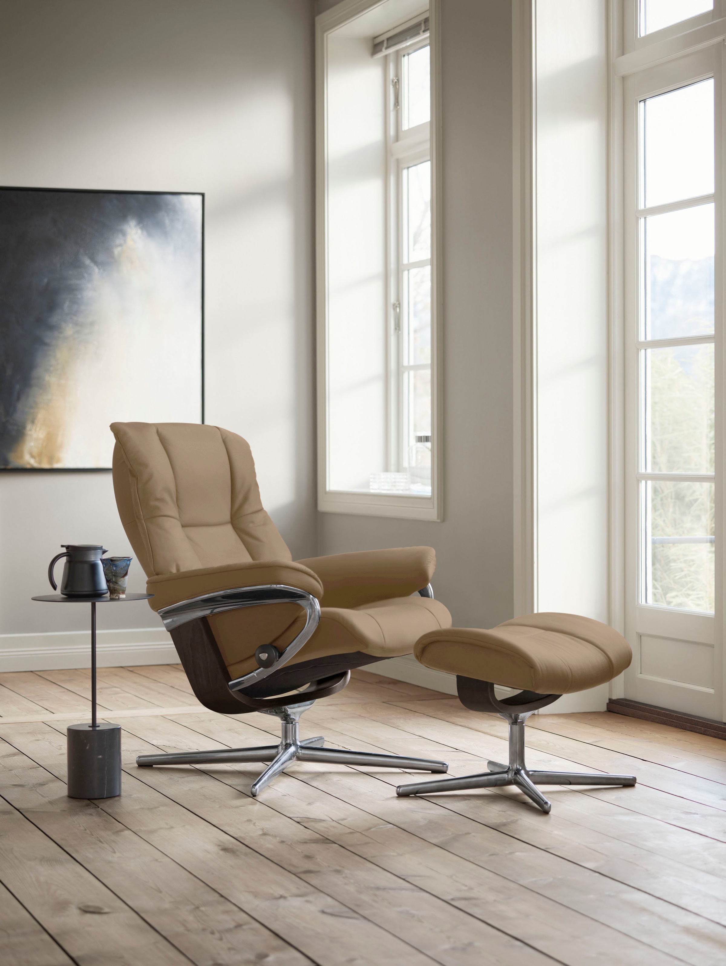 Stressless® Relaxsessel »Mayfair« mit Cross Base, Größe S, M & L, Holzakzent Wenge