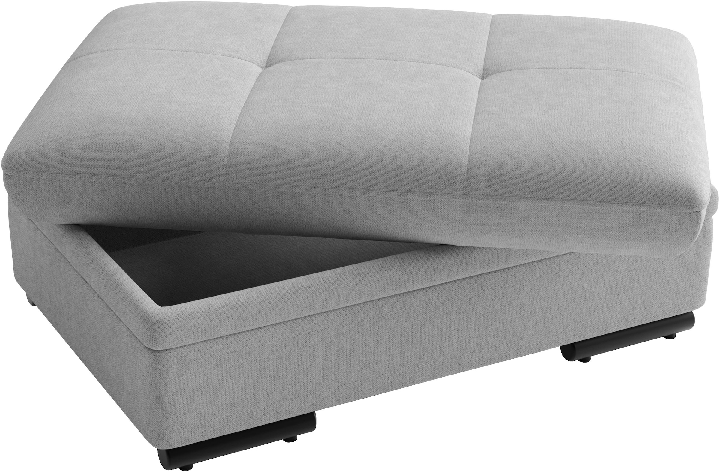 sit&more Polsterhocker »Viola, Leder, B: 102 cm« mit praktischen Stauraum