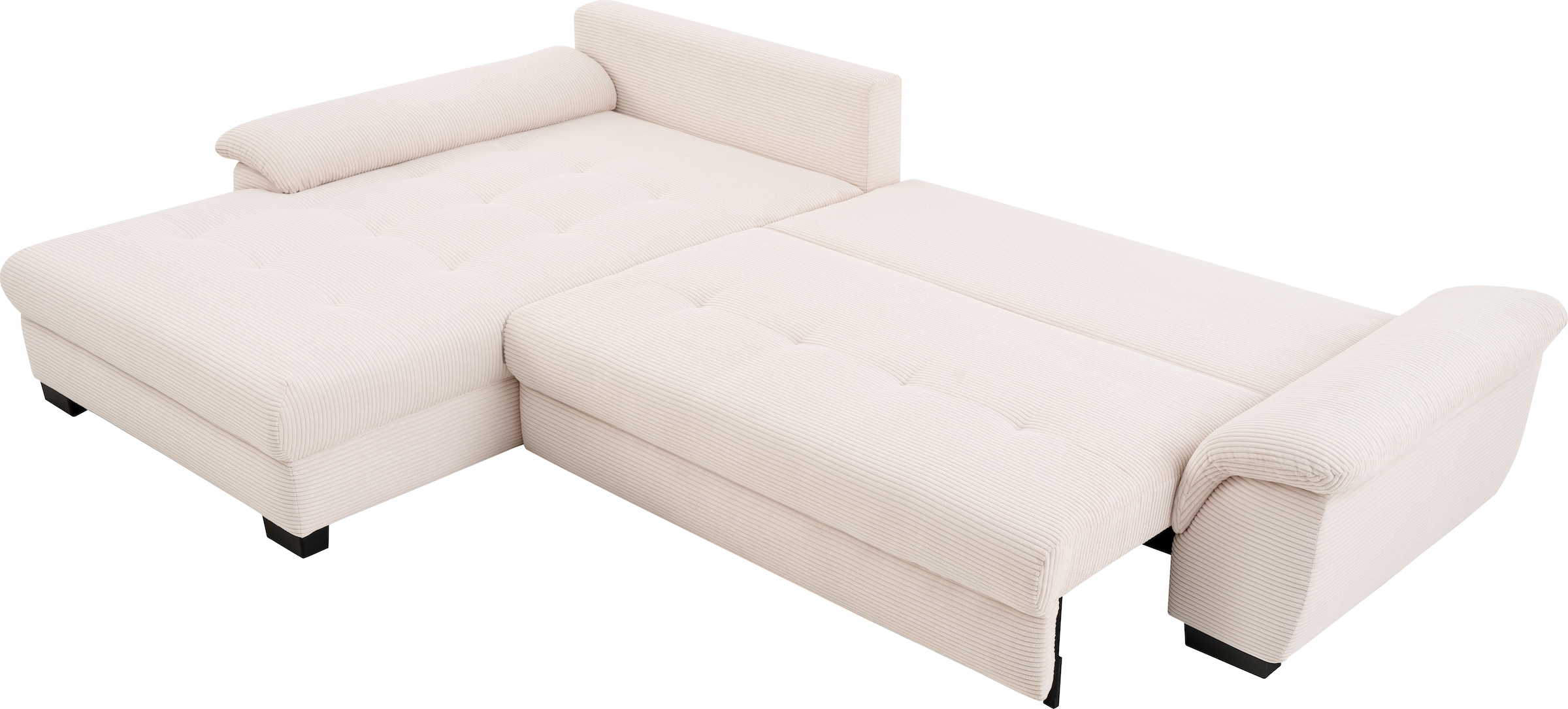 Mr. Couch Ecksofa »Dario, L-Form, mit Bett und Bettkasten« wahlweise mit Kaltschaum