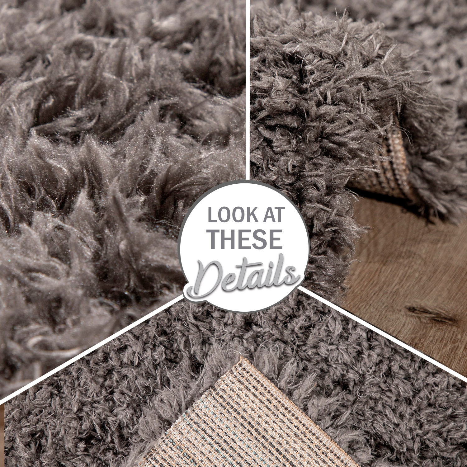 Paco Home Hochflor-Teppich »Milano 861«, rechteckig, 74 mm Höhe, Uni-Farben, Flokati-Optik, weich und kuschelig