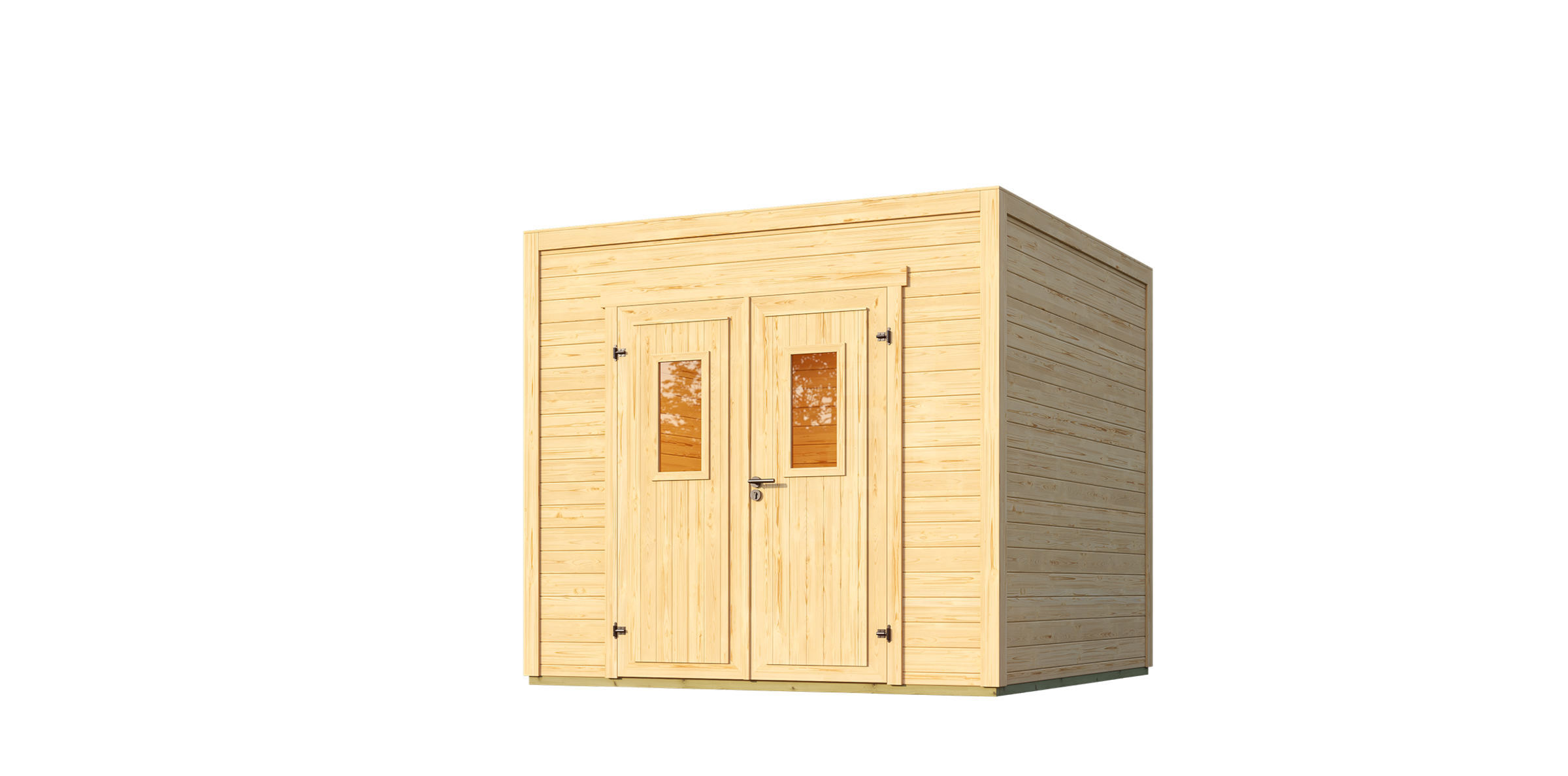 Nordic Holz Gartenhaus »Felix 2« kleiner stilvoller Schuppen mit Flachdach