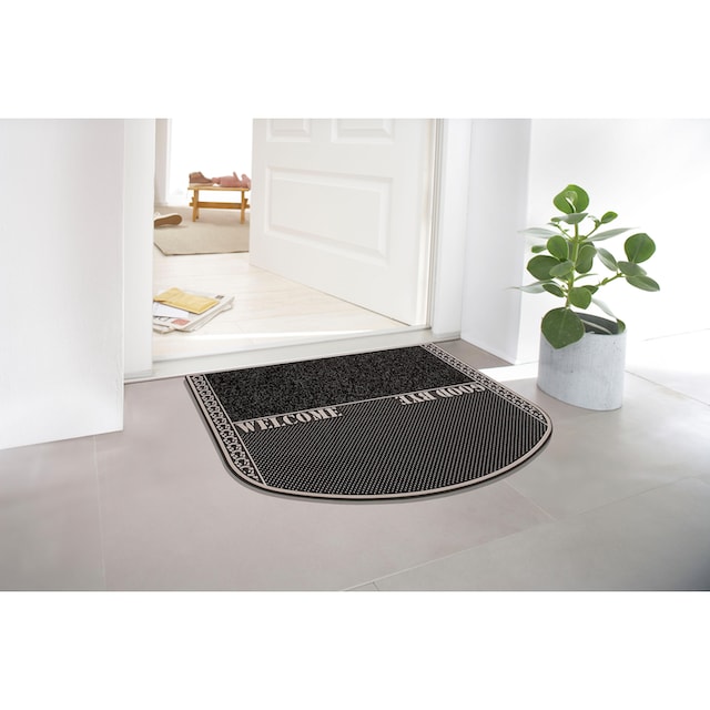 Home2Fashion Fußmatte »TC Clean In & Out«, rechteckig, Schmutzfangmatte,  mit Spruch, robust, In- und Outdoor geeignet