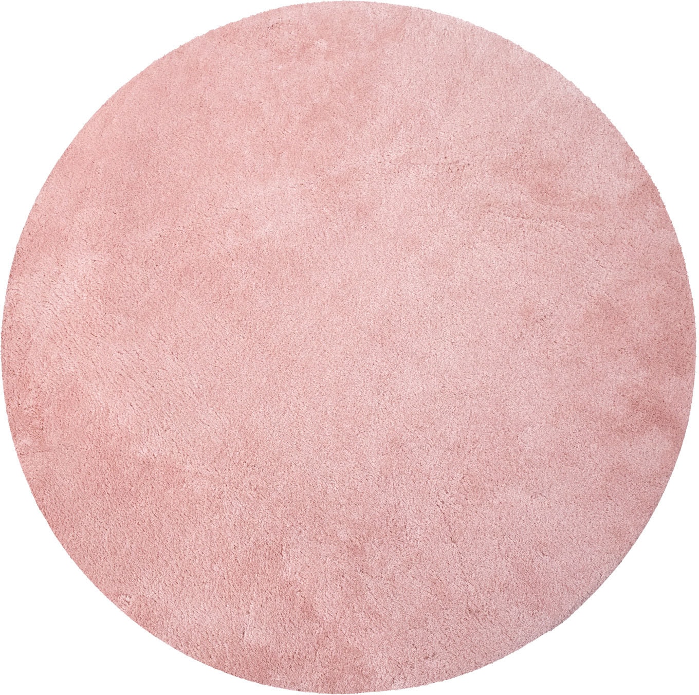 Paco Home Teppich »Cadiz 630«, rund, 14 mm Höhe, Kurzflor, Uni-Farben, besonders weich, waschbar, Wohnzimmer
