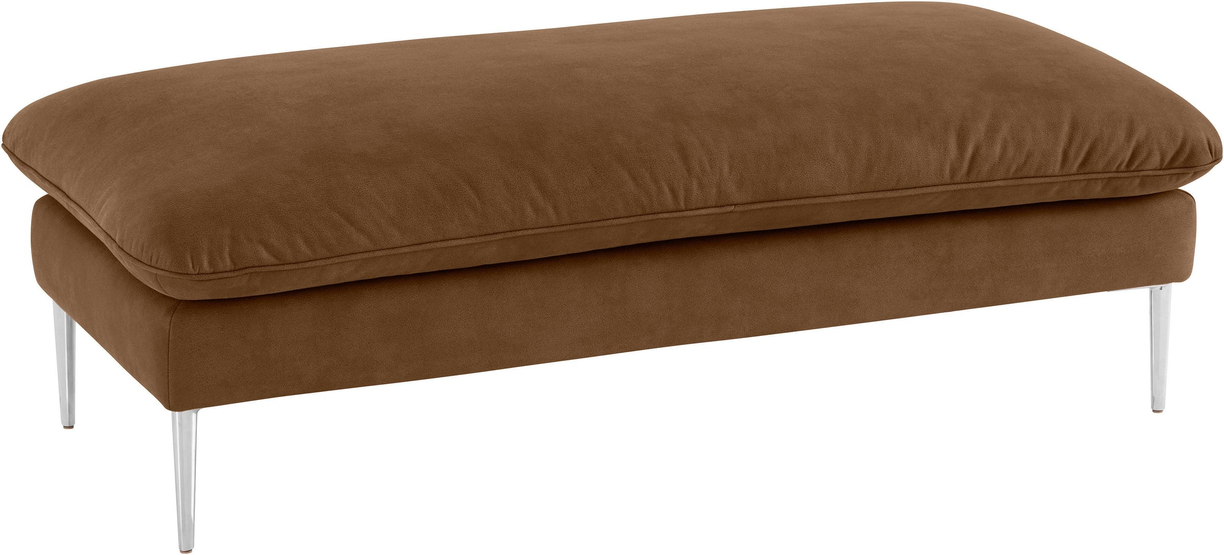 W.SCHILLIG Hocker »enjoy&MORE«, Füße Chrom glänzend, Breite 151 cm