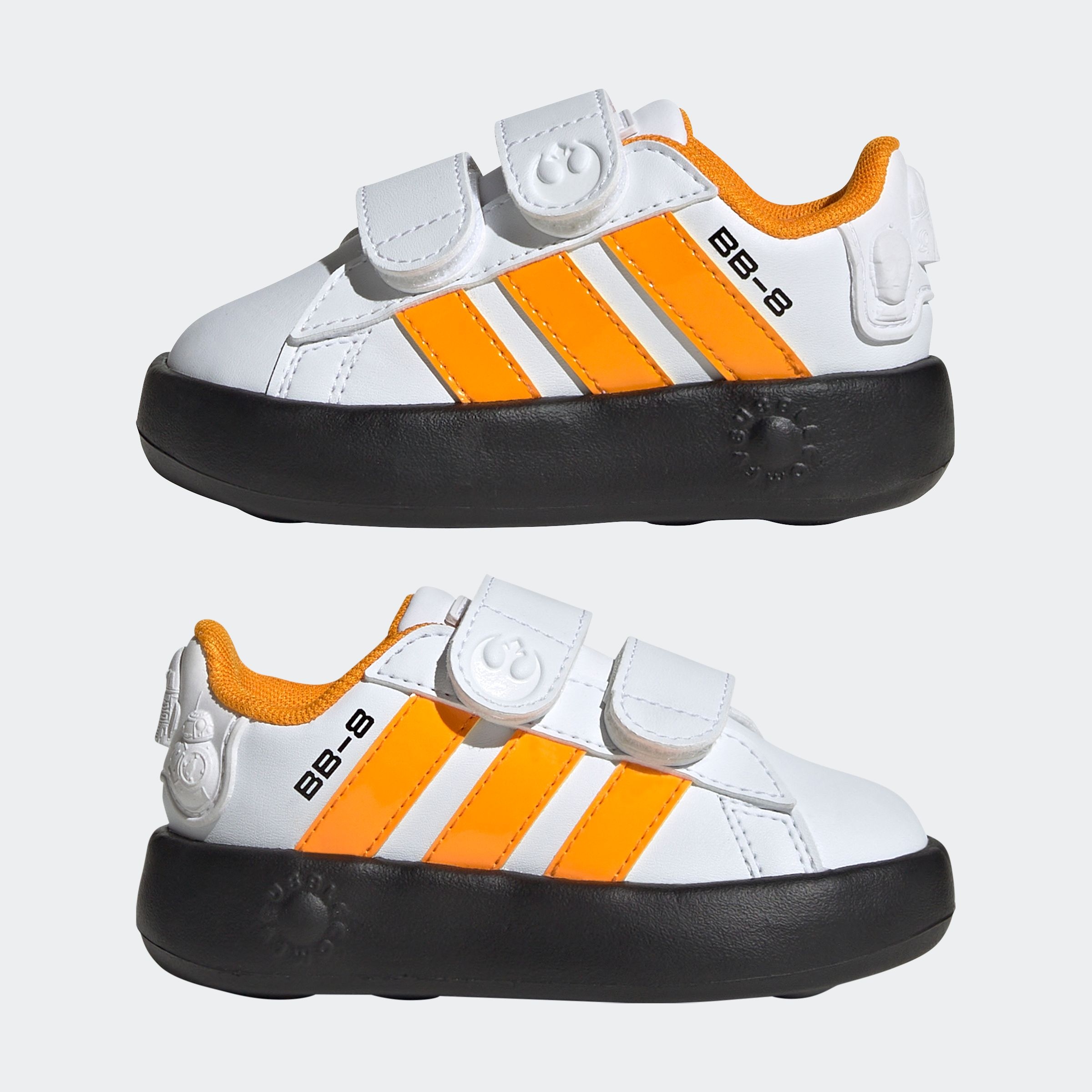 adidas Sportswear Klettschuh »ADIDAS STAR WARS KIDS GRAND COURT 2.0 SCHUH«, Design auf den Spuren des adidas Superstar, für Kinder