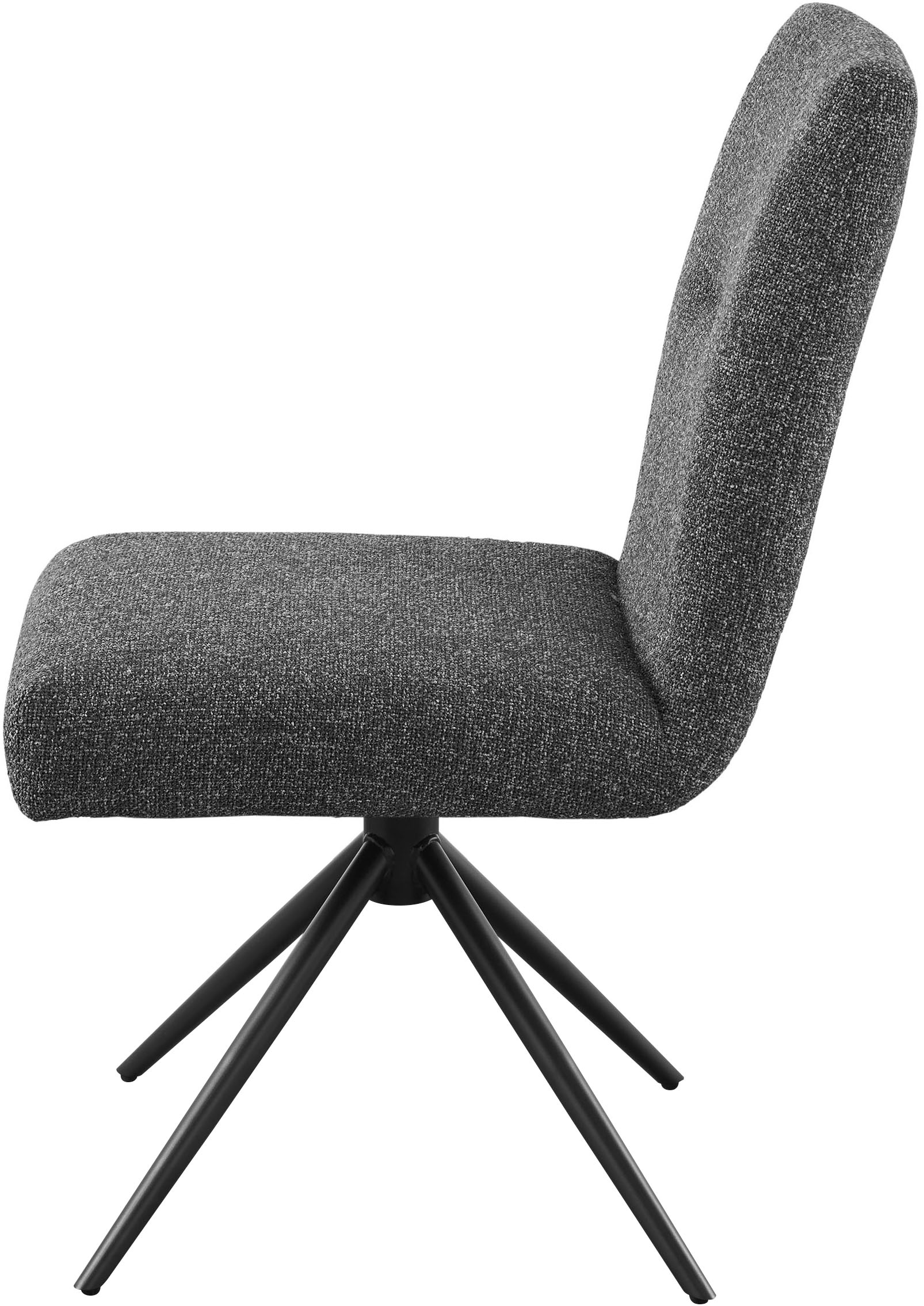set one by Musterring Esszimmerstuhl »Tracy«, Webstoff, 2er-Set, Stativgestell schwarz, Sitz aus Webstoff, B52 x T65 cm