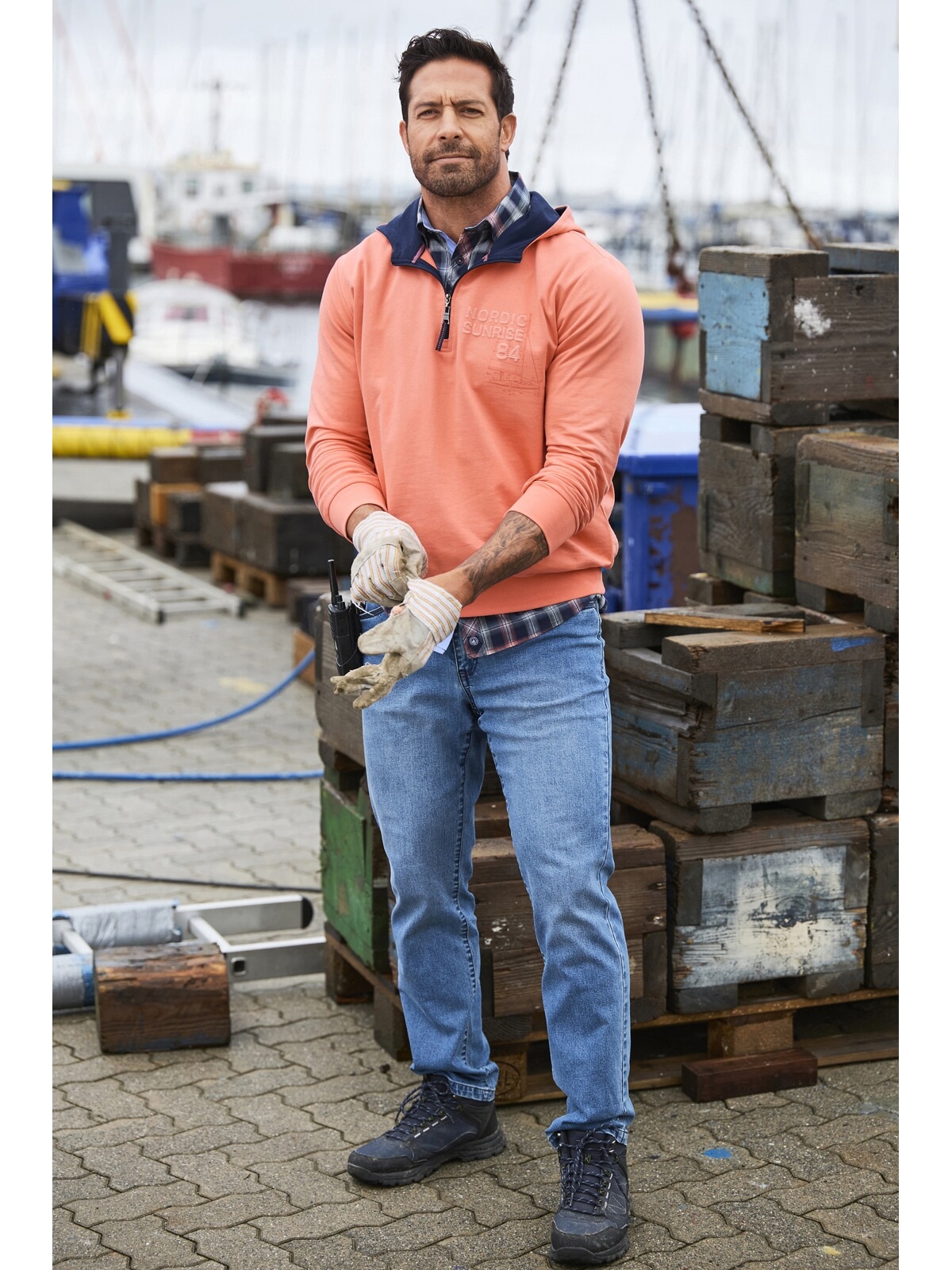 Jan Vanderstorm Kapuzensweatshirt »Sweatshirt KORBENKT«, (1 tlg.), mit lässiger Kapuze