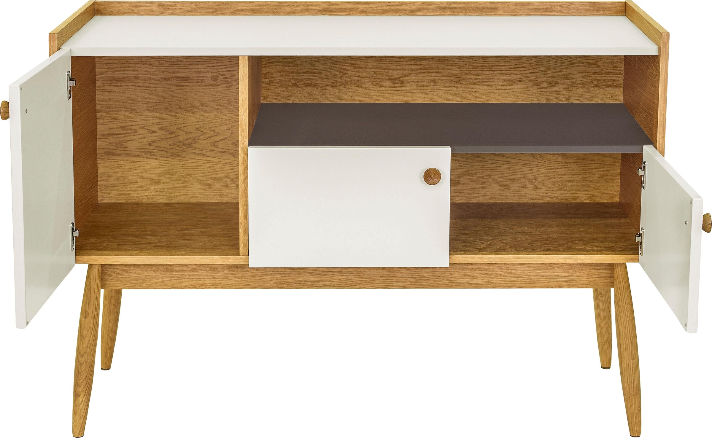 Woodman Sideboard, Kommode im angesagten skandinavischen Look, Breite 115 cm
