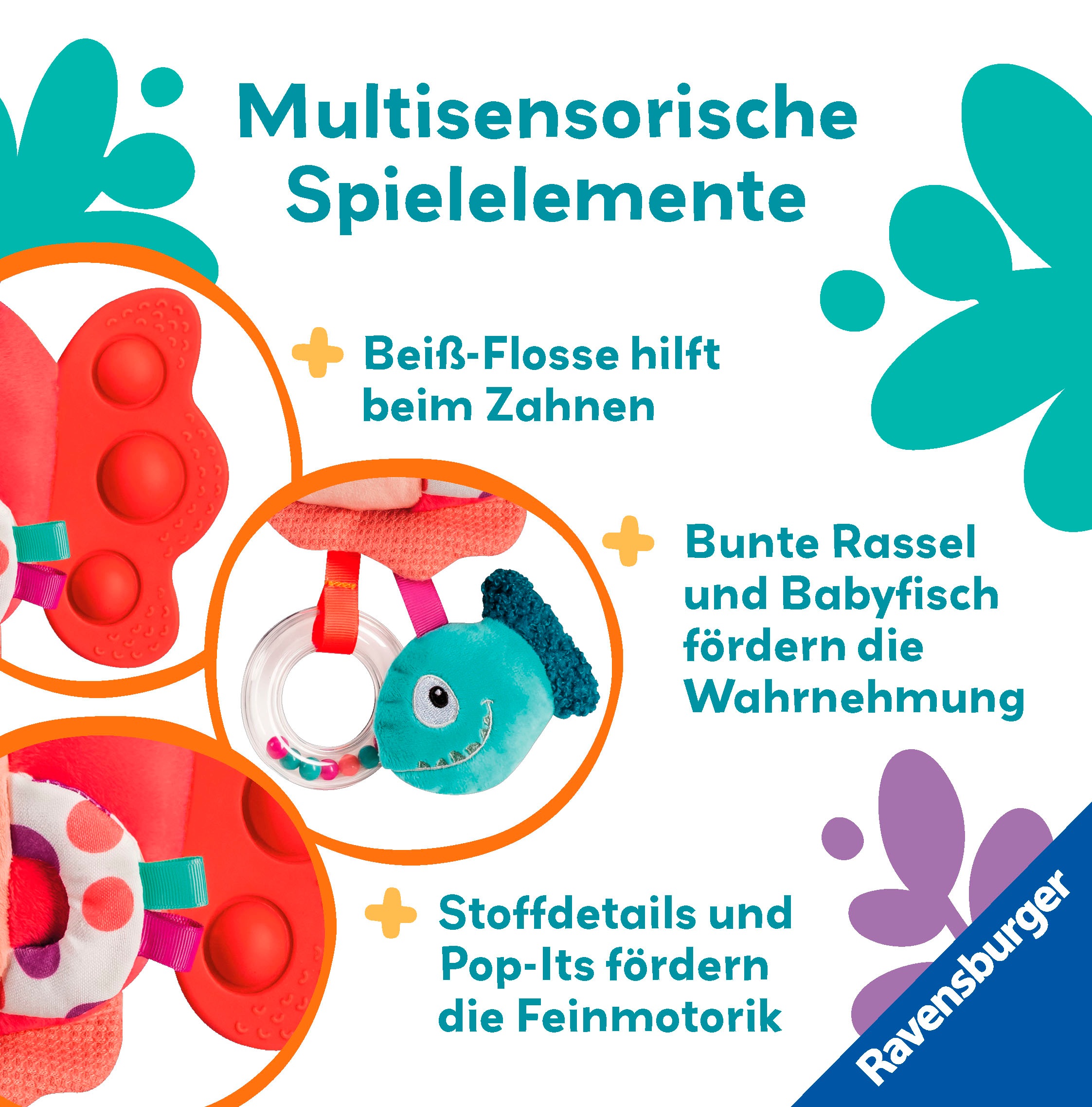 Ravensburger Greifspielzeug »Play+ Pop-it Piranha (rot)«