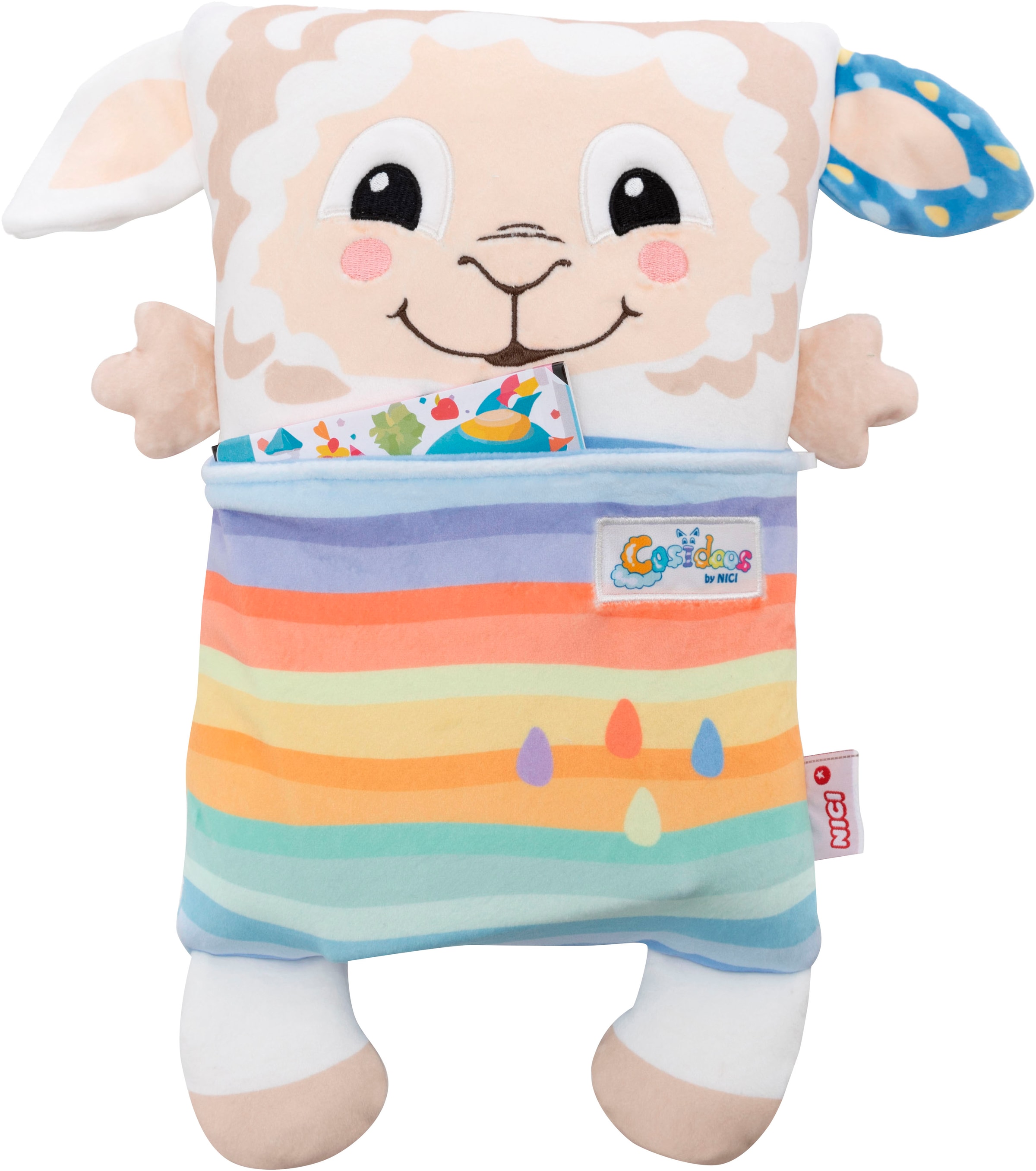 Nici Kuscheltier »Cosidoos, Schaf mit Wendefunktion 30x20 cm« enthält recyceltes Material (Global Recycled Standard)