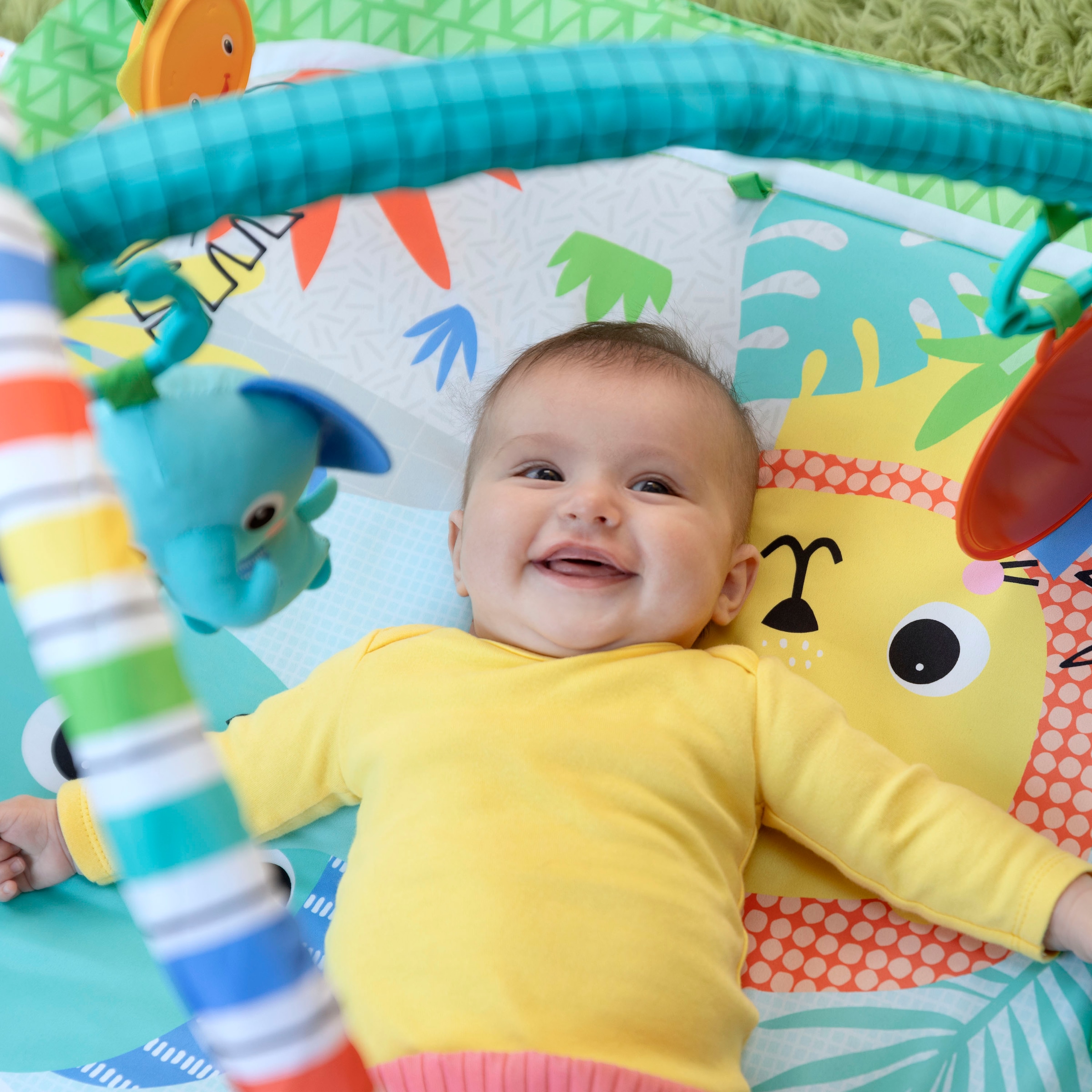 Bright Starts Baby Gym »Wild Wiggles™ FoldAway Activity Gym™«, mit verschiedenen Melodien