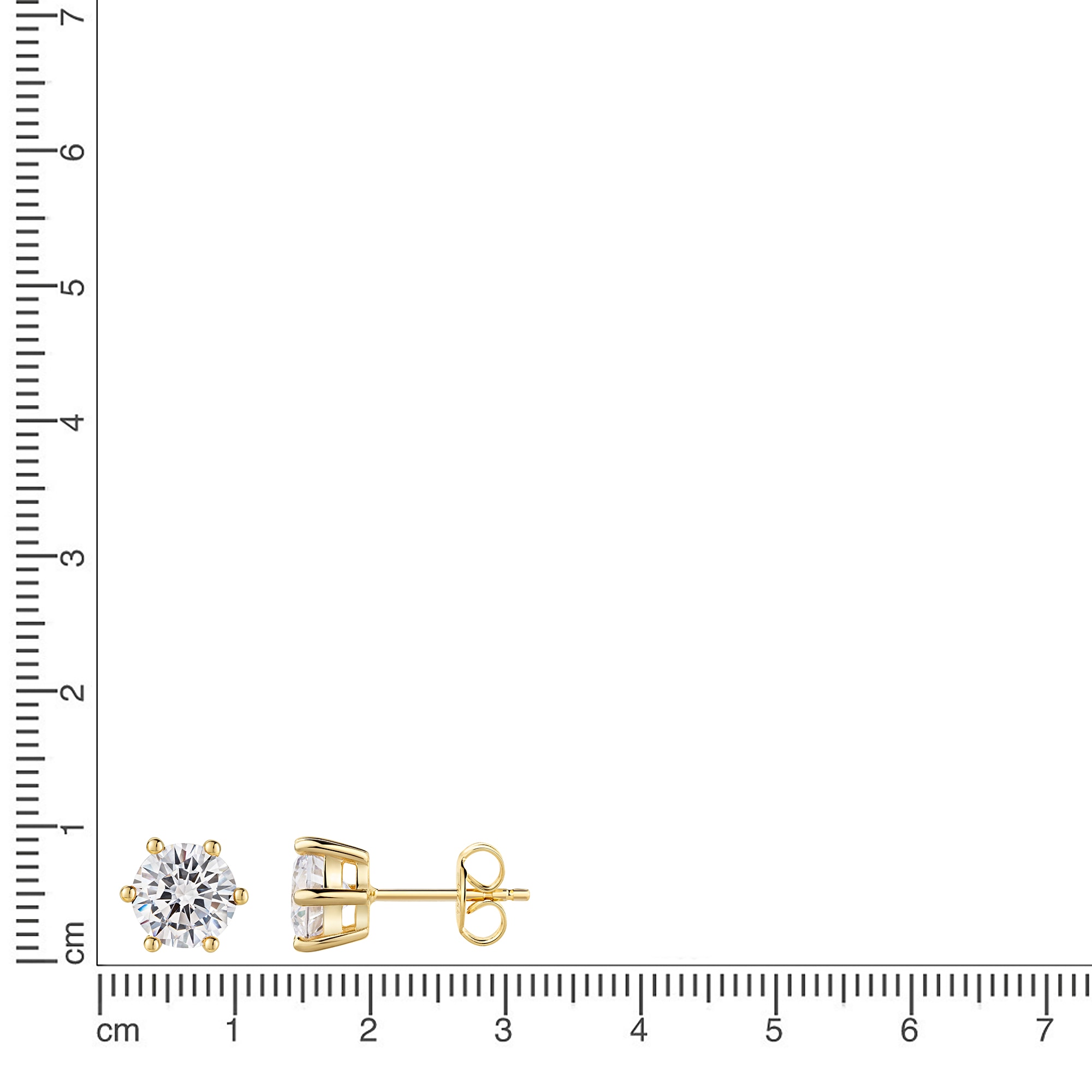 Firetti Paar Ohrstecker »Schmuck Geschenk Silber 925 Ohrschmuck Ohrringe Solitär« mit Zirkonia (synth.)