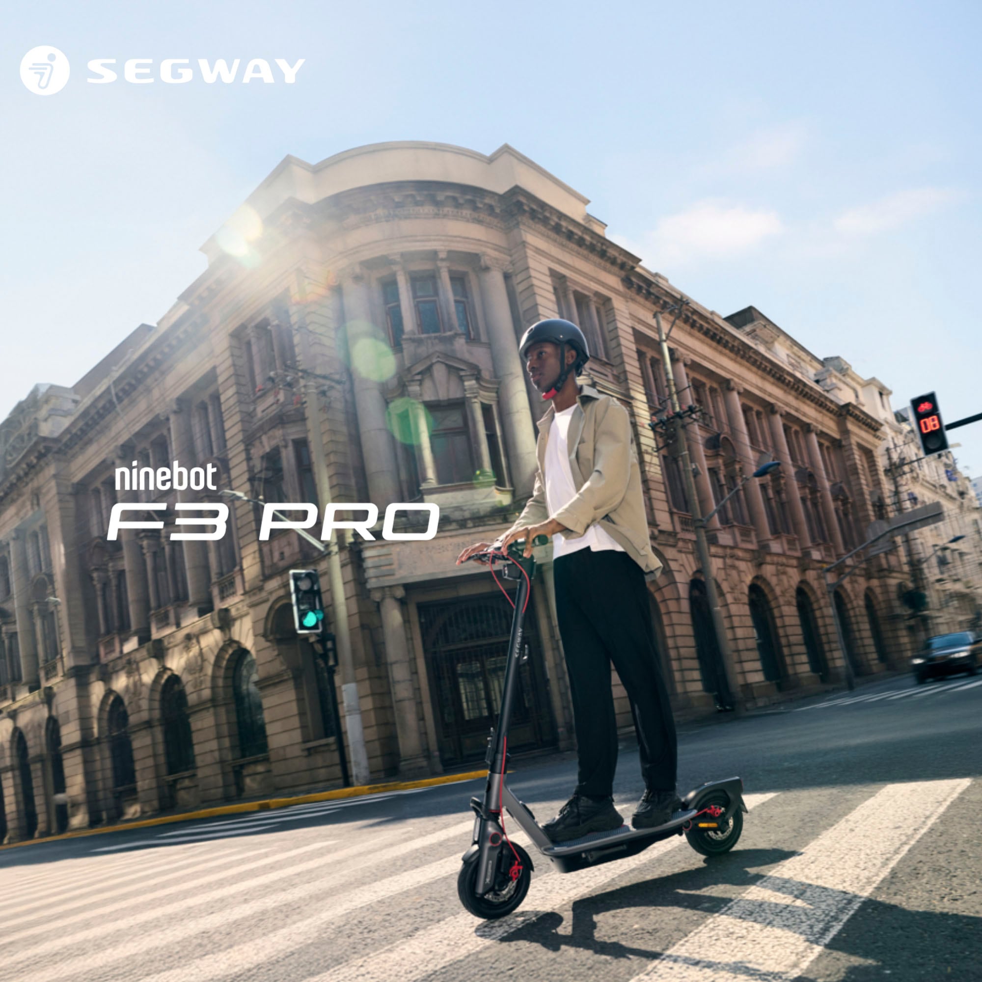 ninebot by Segway E-Scooter »F3 Pro D«, mit Straßenzulassung, 70 km Eco Modus Reichweite, 60 km bei 20 km/h