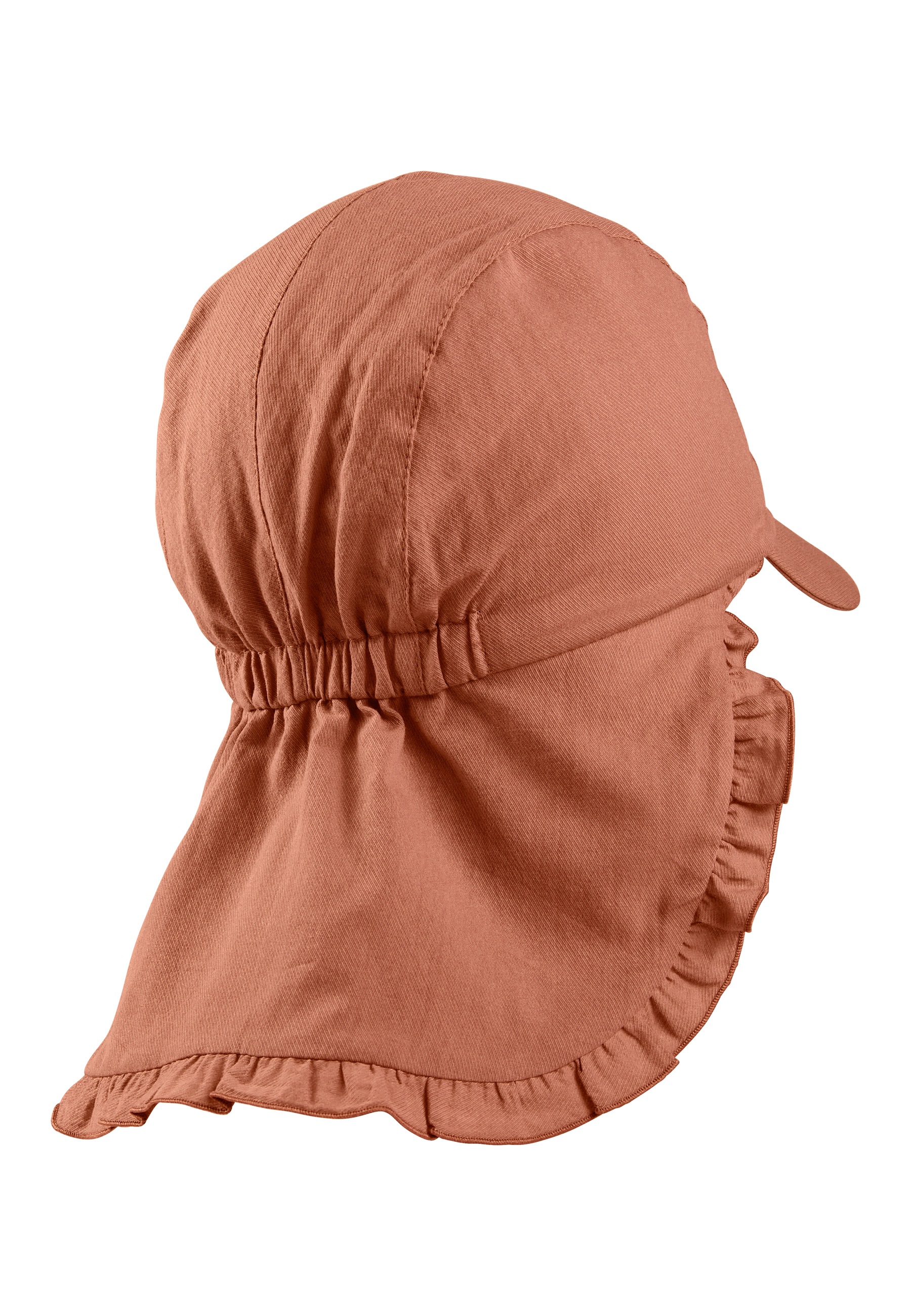 Sterntaler® Schirmmütze »Schirmmütze mit Nackenschutz gerüscht«