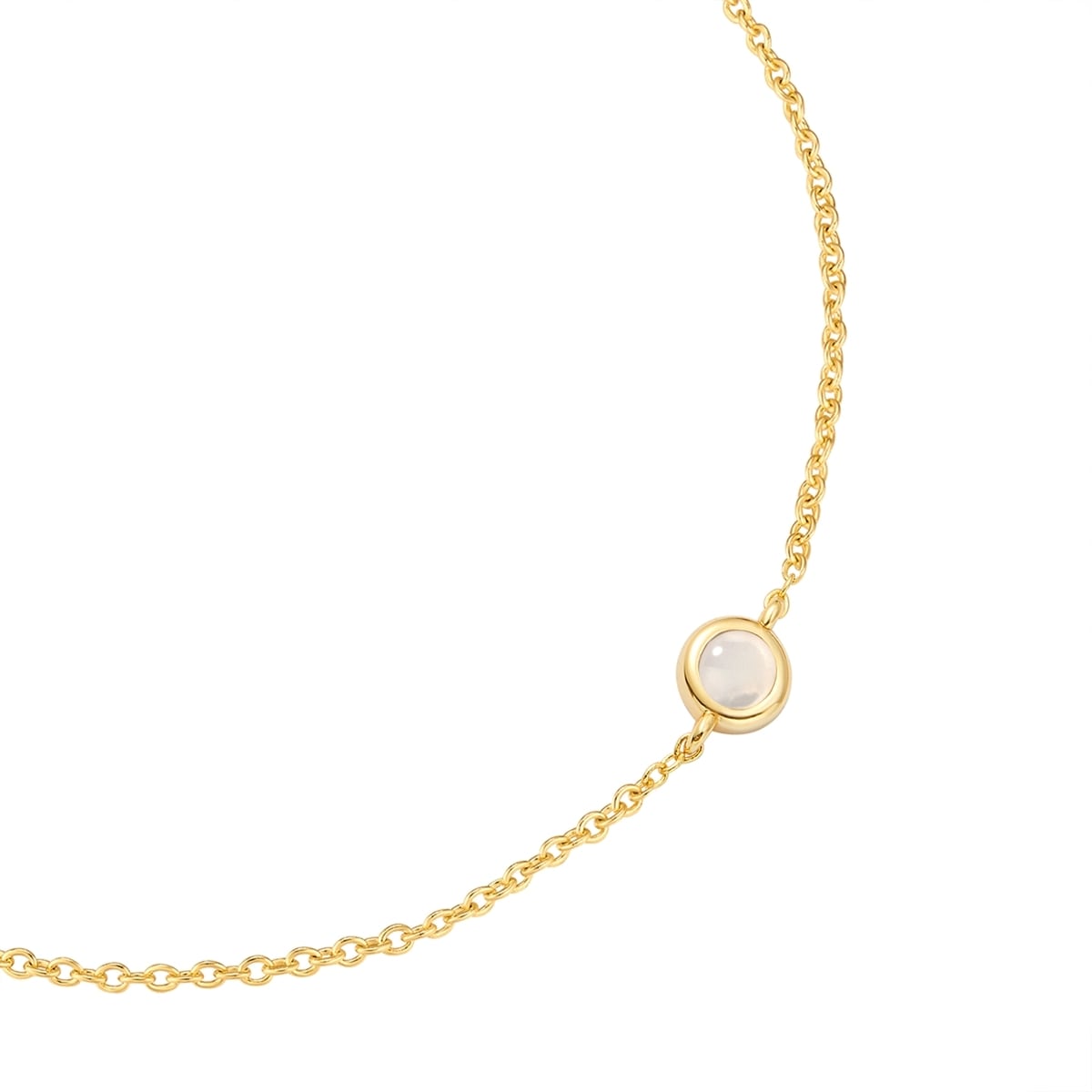 Glanzstücke München Gliederarmband »GSM4002« mit Mondstein (synth.)