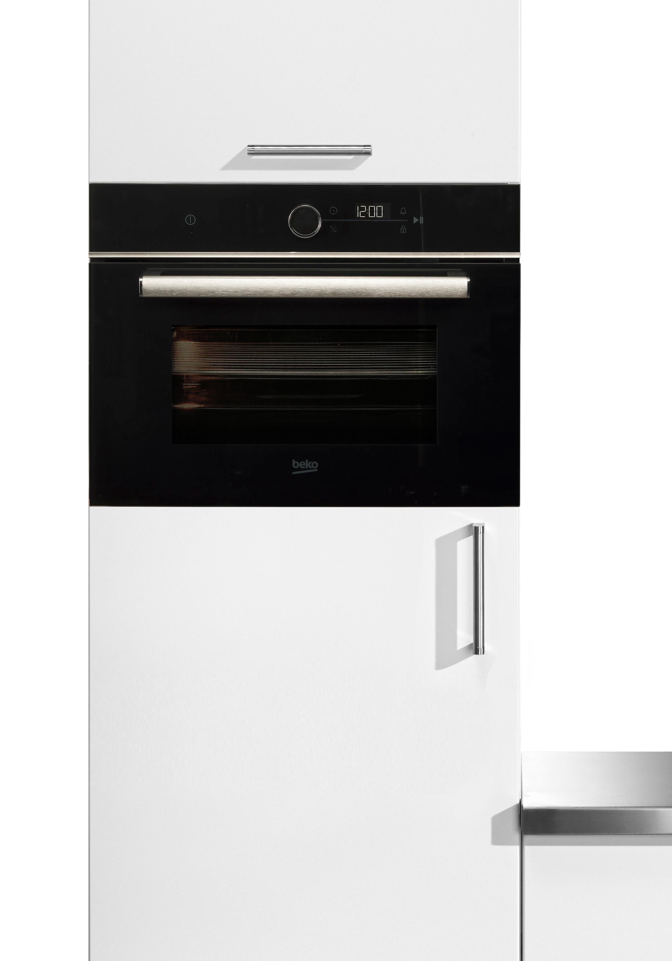 BEKO Backofen mit Mikrowelle  »BBCW13400X 775808921«, mit Teleskopauszug nachrüstbar