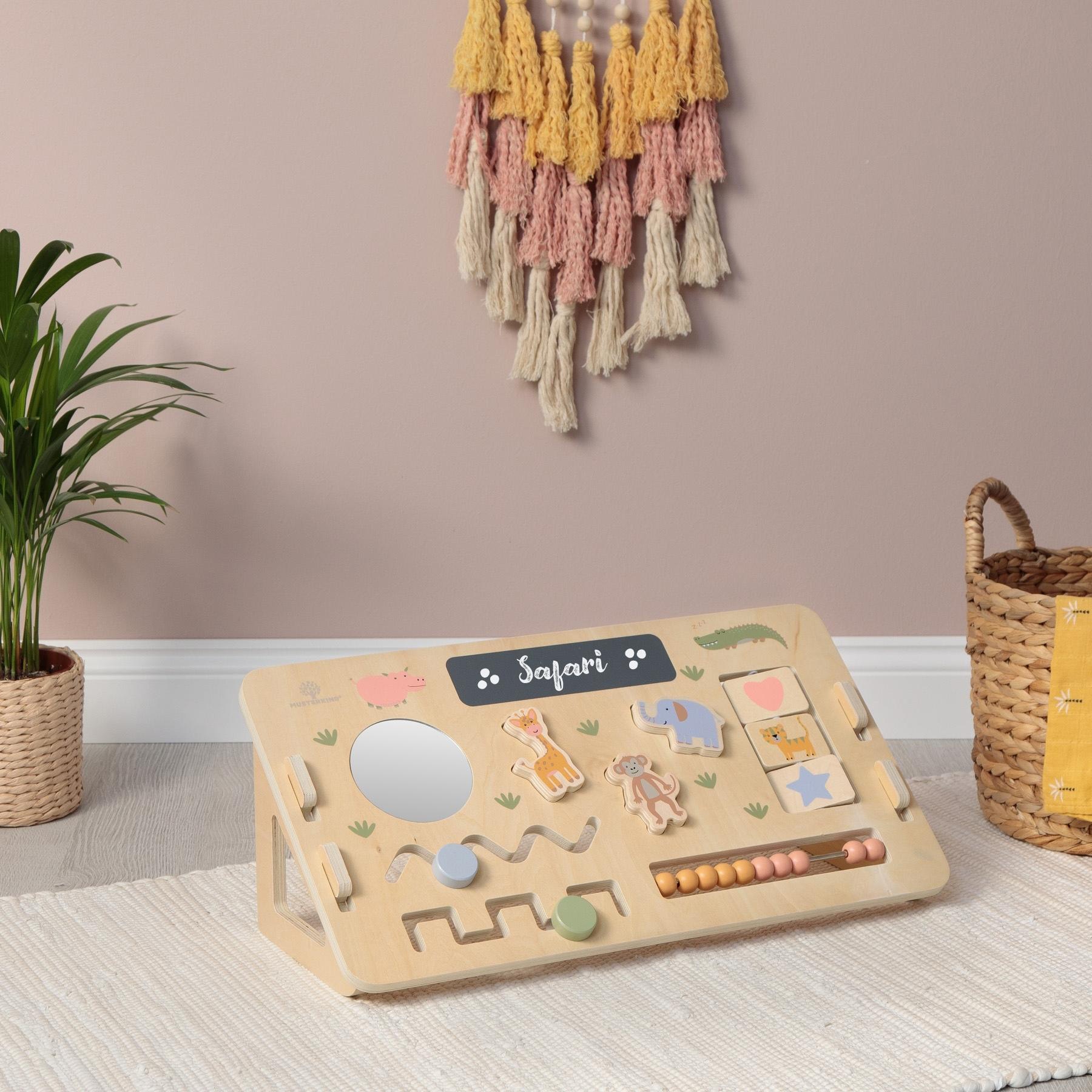 MUSTERKIND® Motorikbrett »Motorik-Board Abelia, Safari«, aus Holz