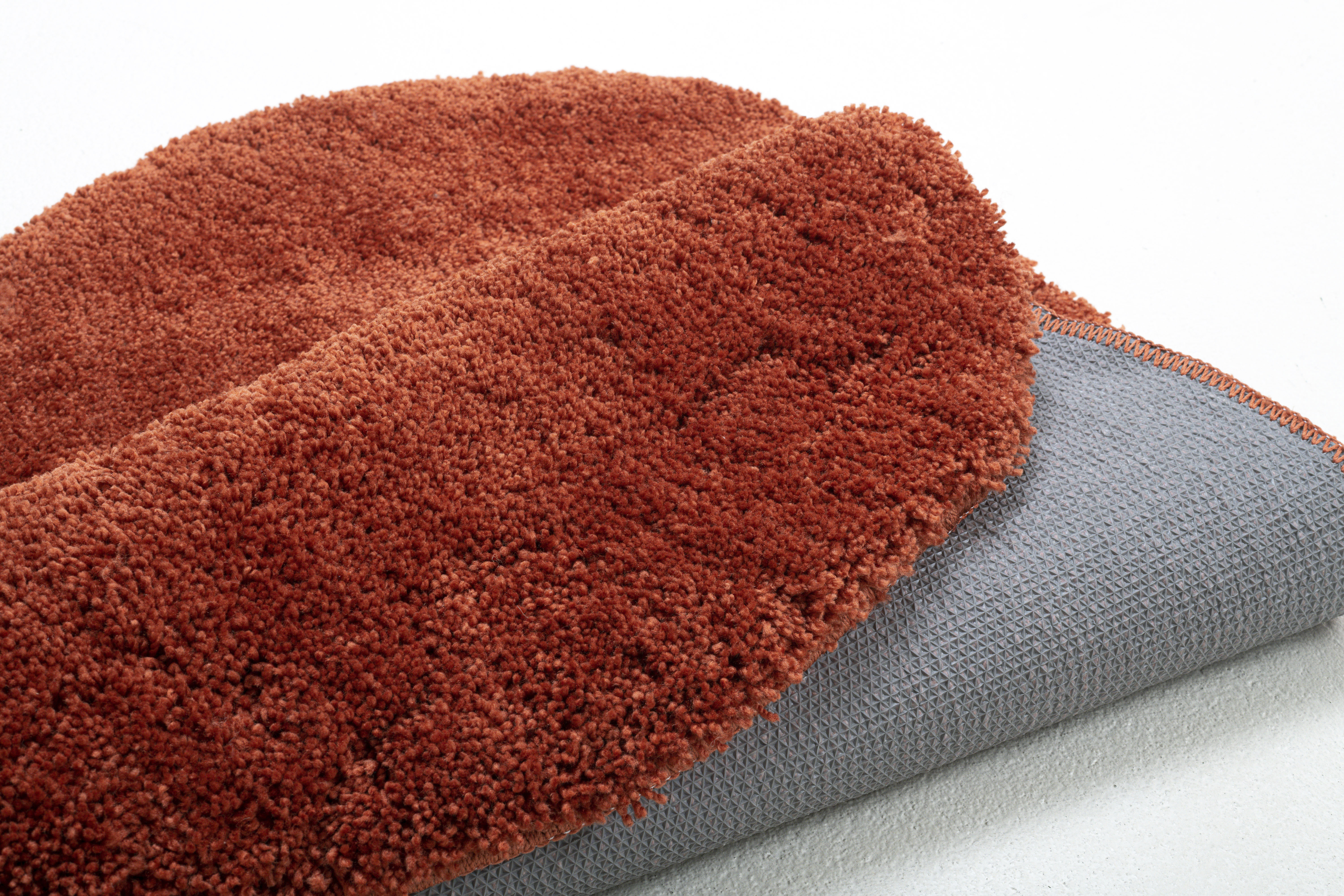 TOM TAILOR Badematte »Cozy Bath UNI«, rutschhemmend beschichtet, fußbodenheizungsgeeignet, Badteppich, Uni Farben, rechteckig, rund und oval erhältlich