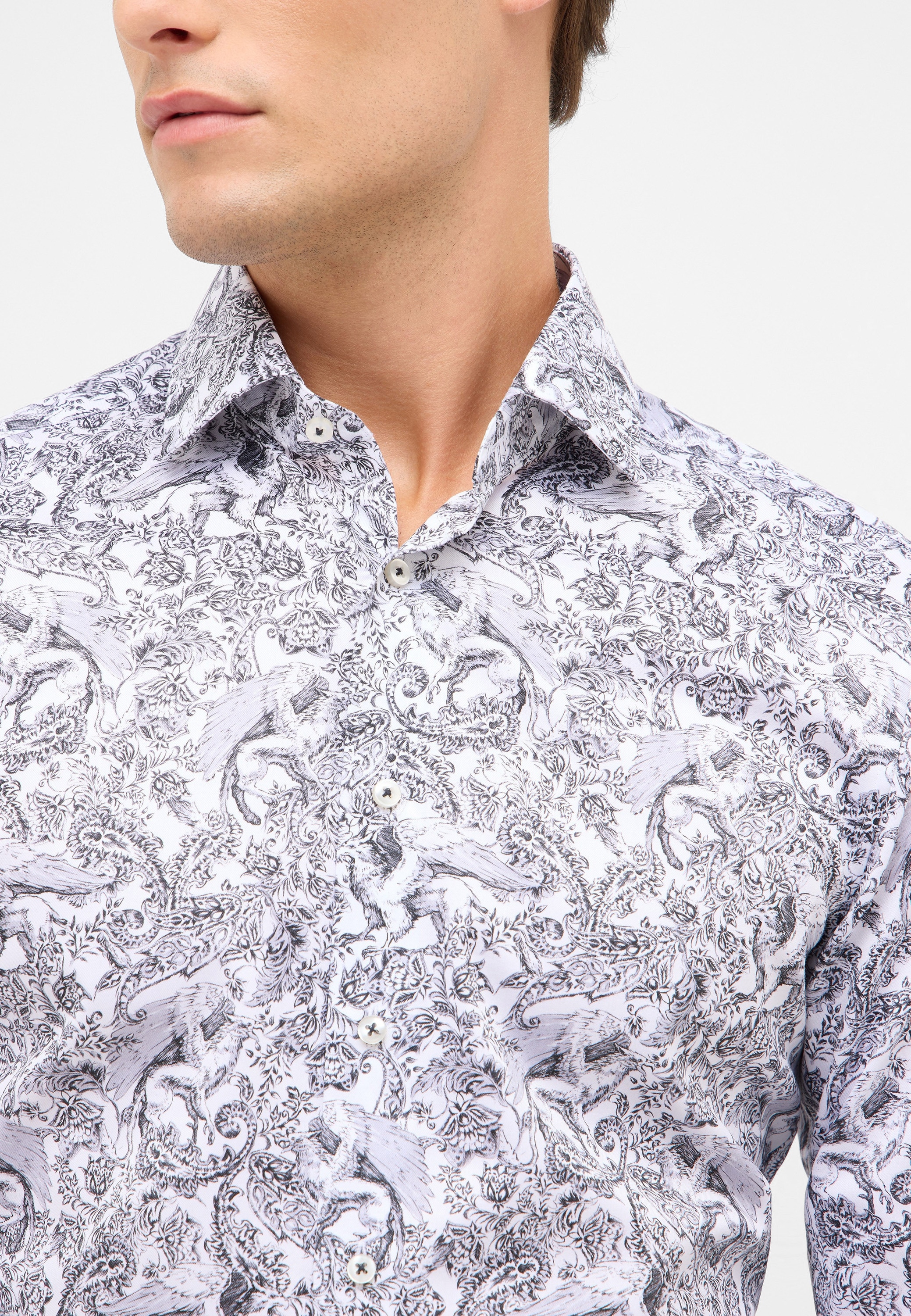 Eterna Langarmhemd »SLIM FIT« NON IRON (bügelfrei)