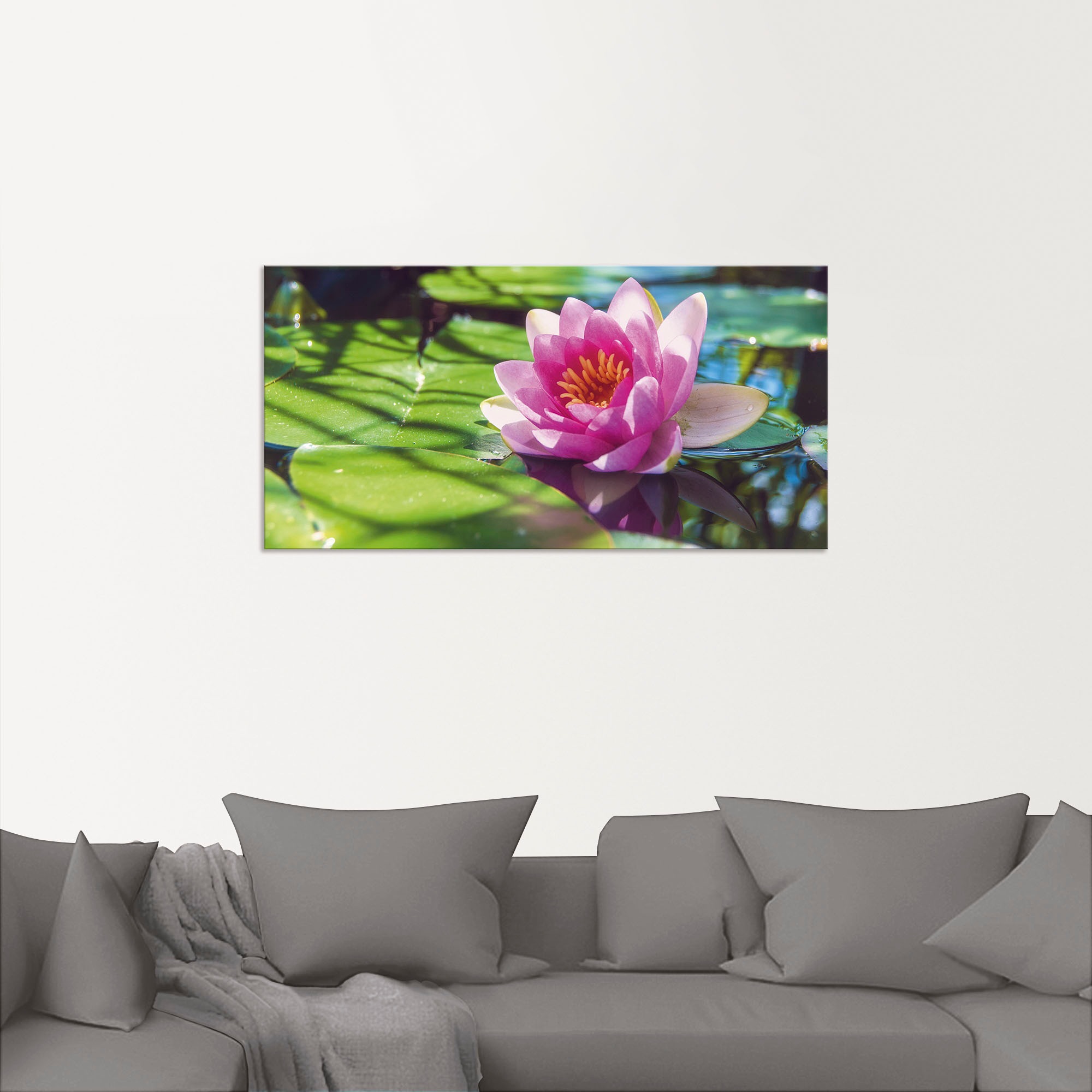 Artland Wandbild »Seerose Nahaufnahme«, Blumenbilder, (1 St.), als Alubild, Outdoorbild, Leinwandbild, Wandaufkleber, versch. Größen