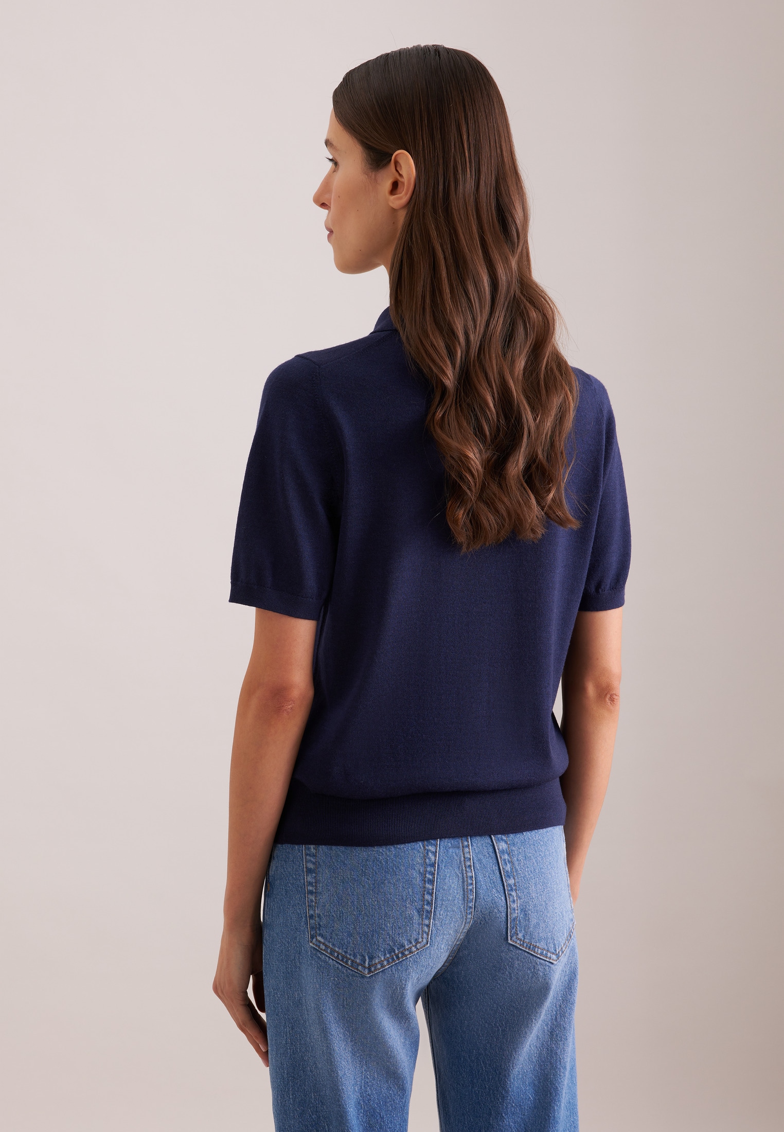 seidensticker Strickpullover Polo Uni