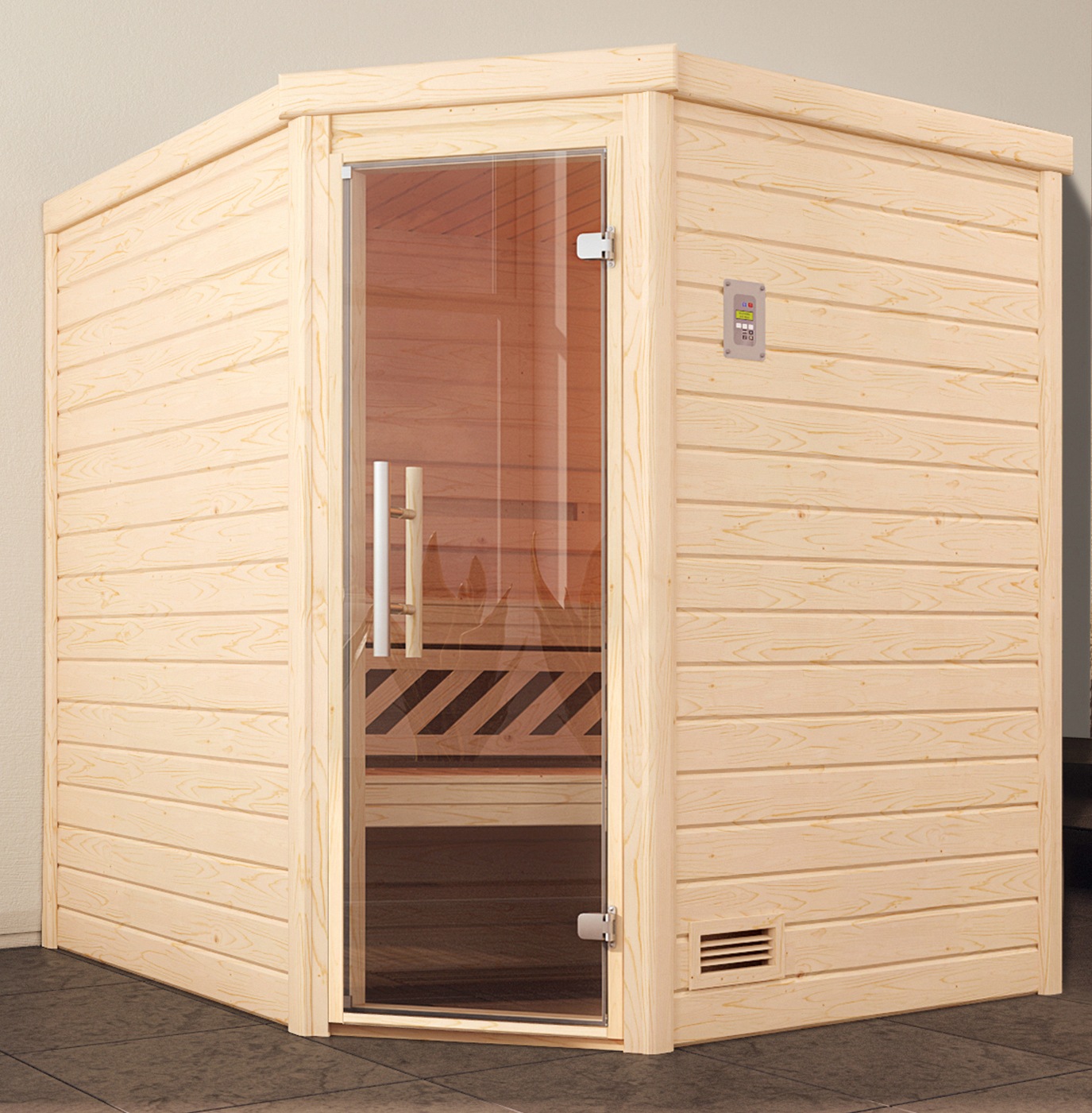 weka Sauna »Turku Eck 1«, ohne Ofen