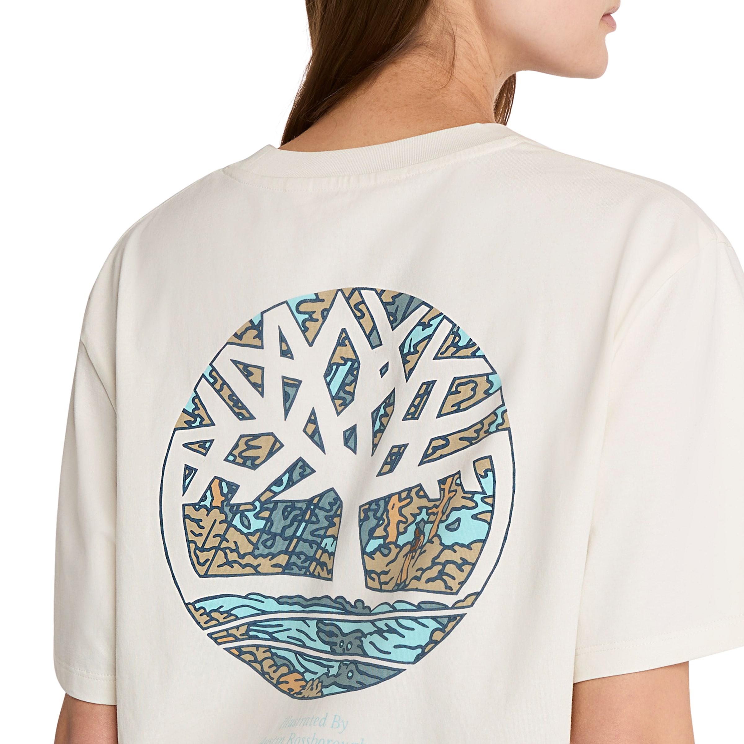 Timberland T-Shirt »Illustrated Tree Logo Back Graphic« mit Baumwolle, Kurzarmdesign