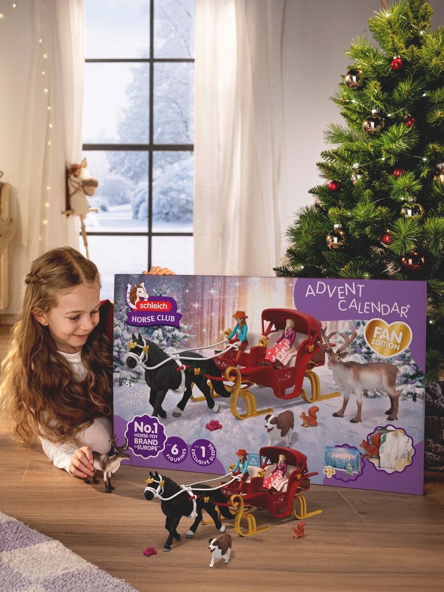 Schleich® Adventskalender »HORSE CLUB, Weihnachtliche Schlittenfahrt (99179)« ab 5 Jahren