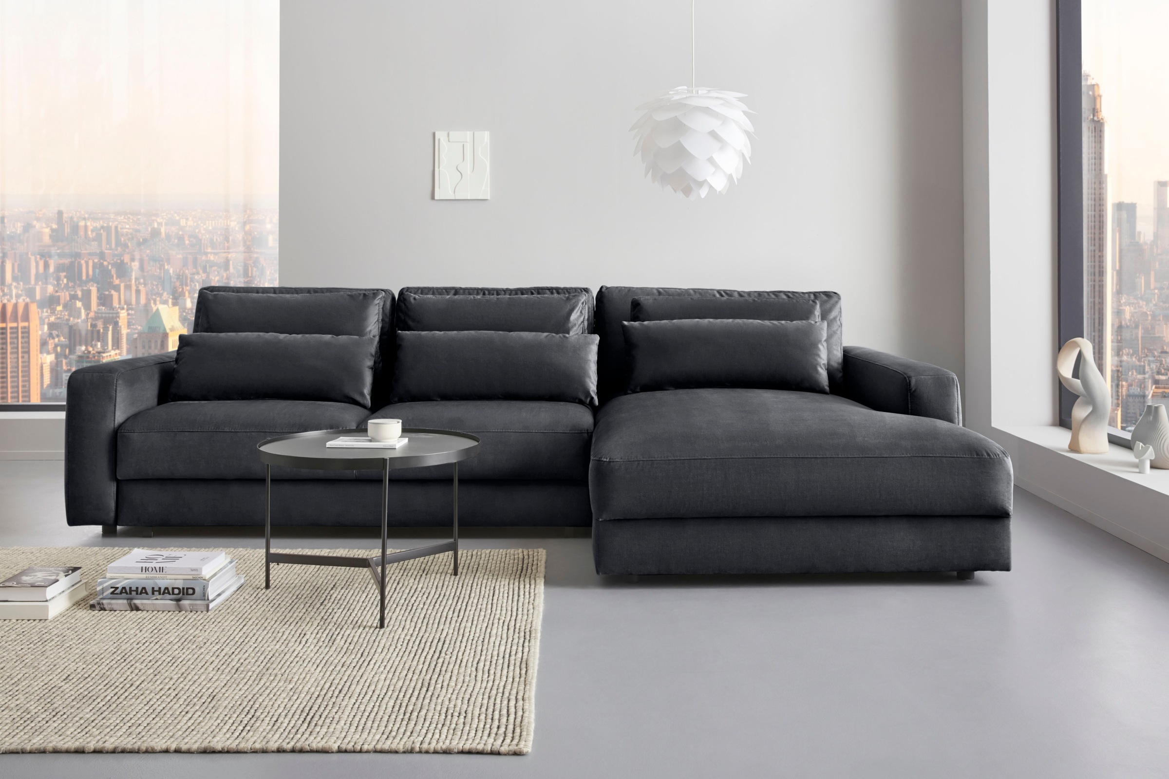 Places of Style Ecksofa »Bloomfield, bequem und elegant, OTTOs Choice, L-Form«, wahlweise mit Bettfunktion und Bettkasten